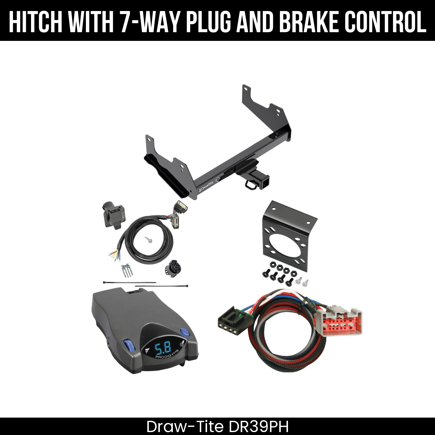 Trailer Hitch , 7-Way , Tekonsha Prodigy P2 Brake Control