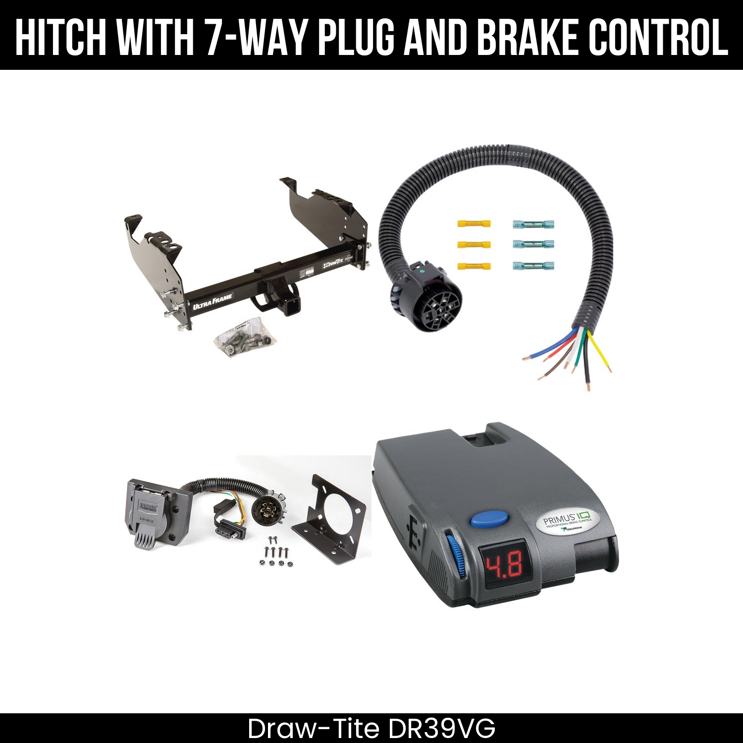 Trailer Hitch , 7-Way , Tekonsha Primus IQ Brake Control