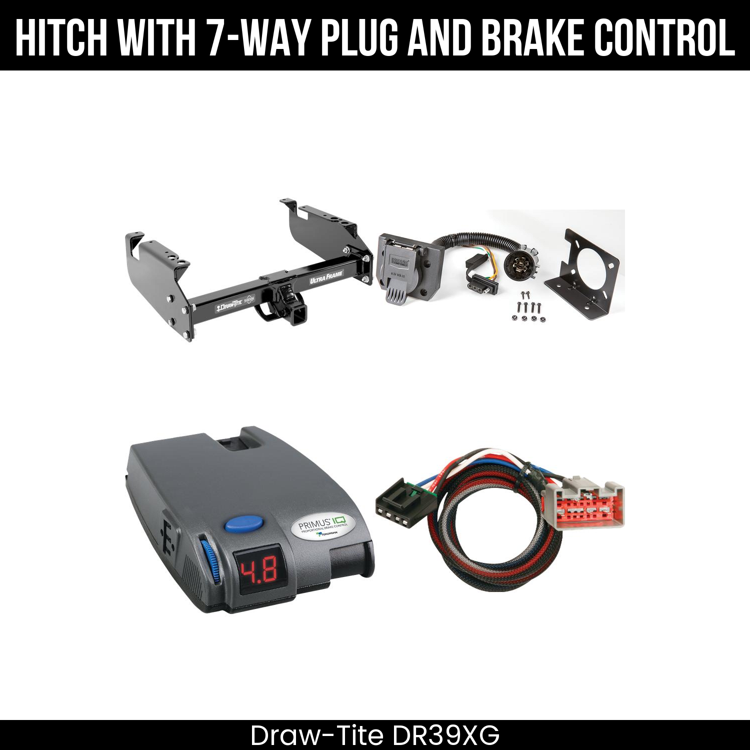 Trailer Hitch , 7-Way , Tekonsha Primus IQ Brake Control