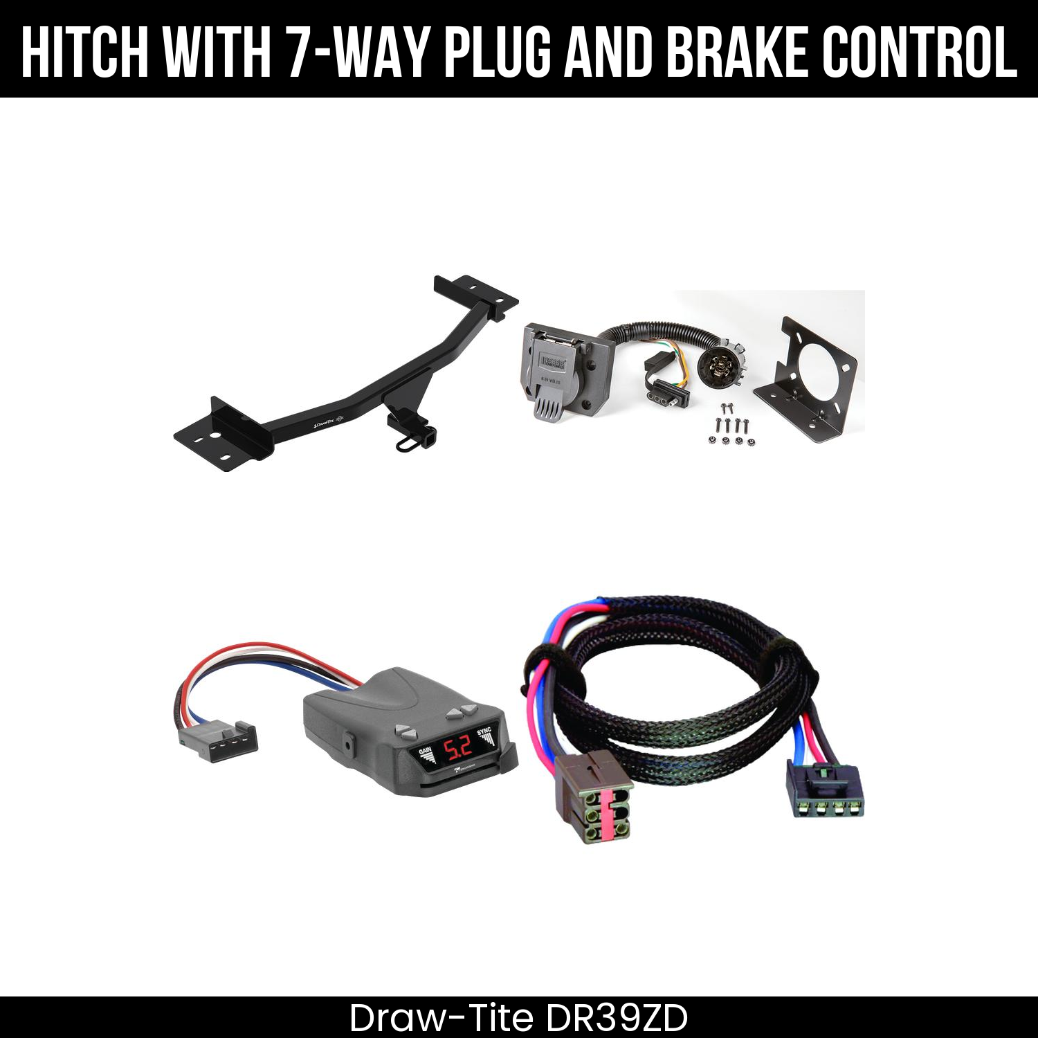 Trailer Hitch , 7-Way , Tekonsha Brakeman IV Brake Control