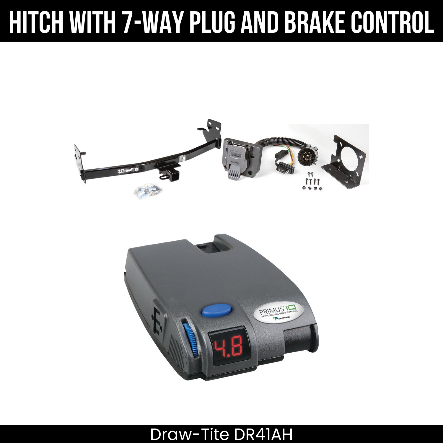 Trailer Hitch , 7-Way , Tekonsha Primus IQ Brake Control