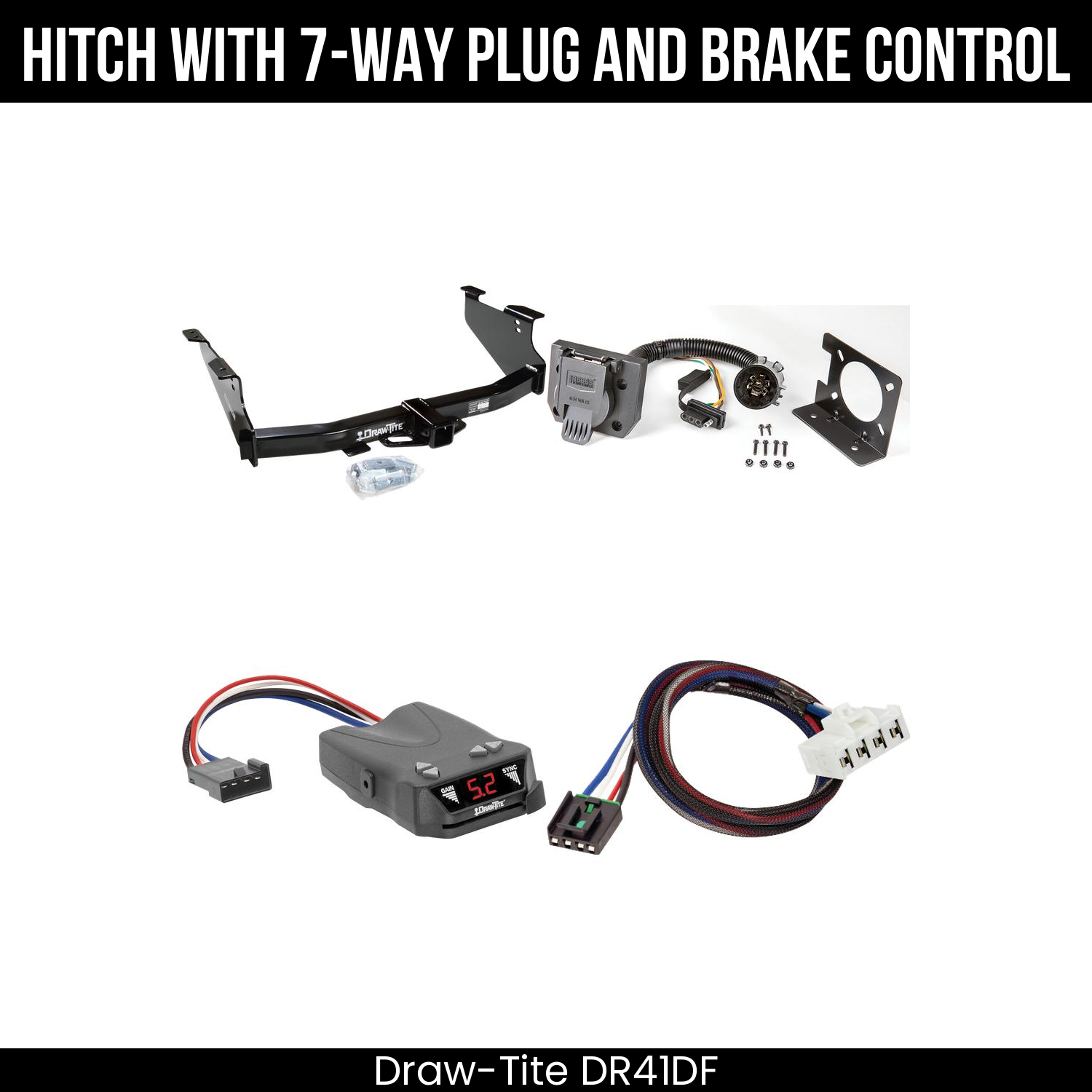 Trailer Hitch , 7-Way , Draw-Tite Activator IV Brake Control