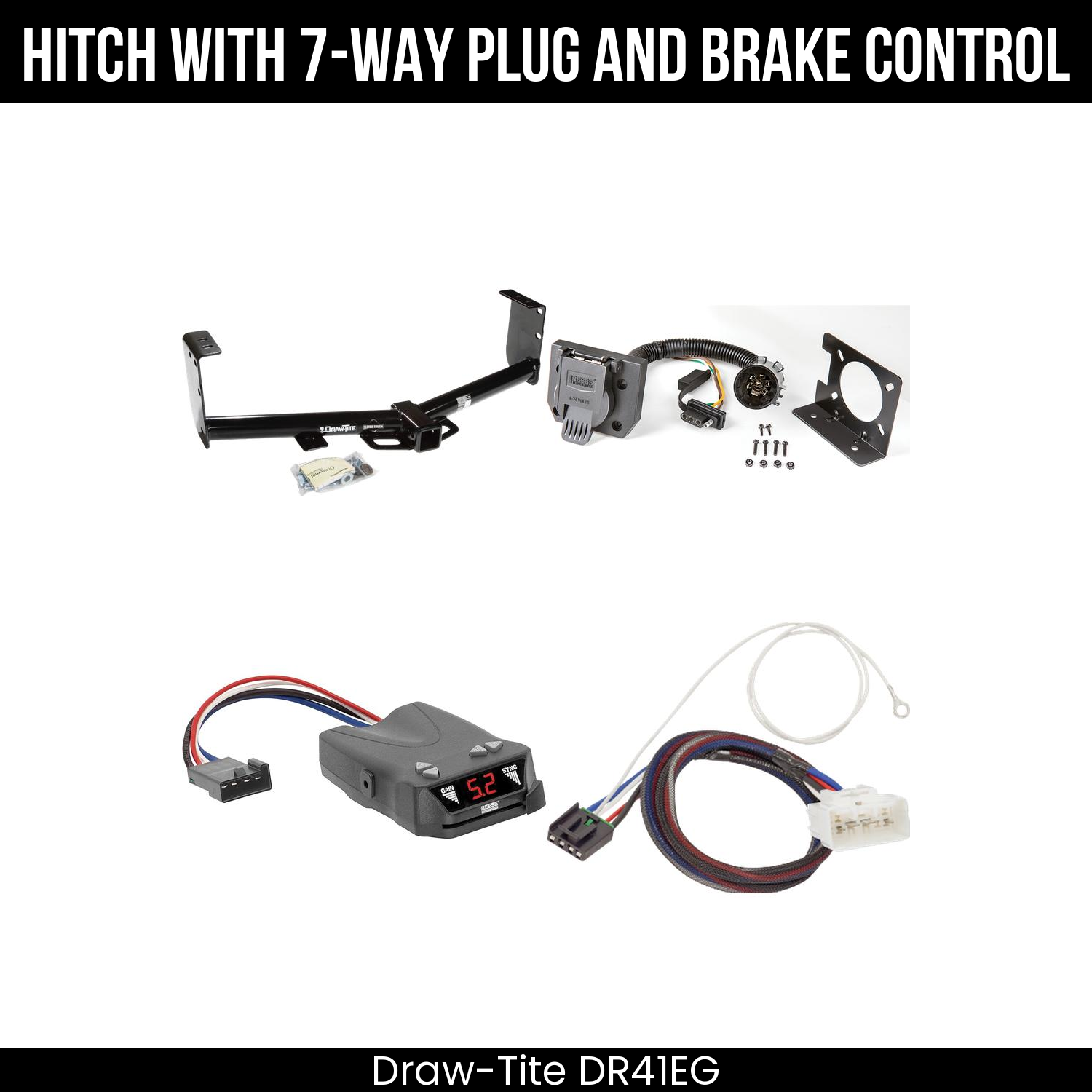 Trailer Hitch , 7-Way , Reese Brakeman IV Brake Control