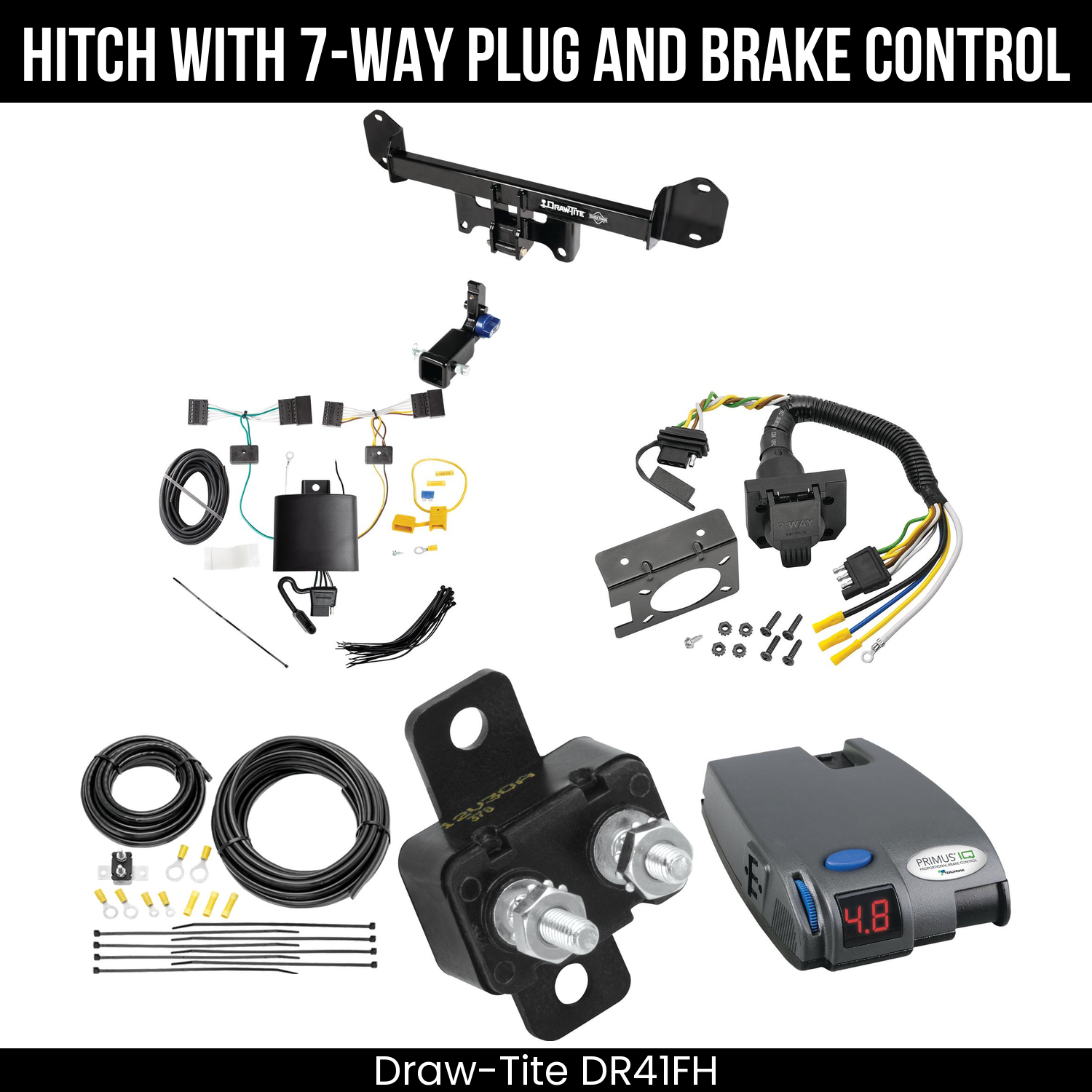 Trailer Hitch , 7-Way , Tekonsha Primus IQ Brake Control