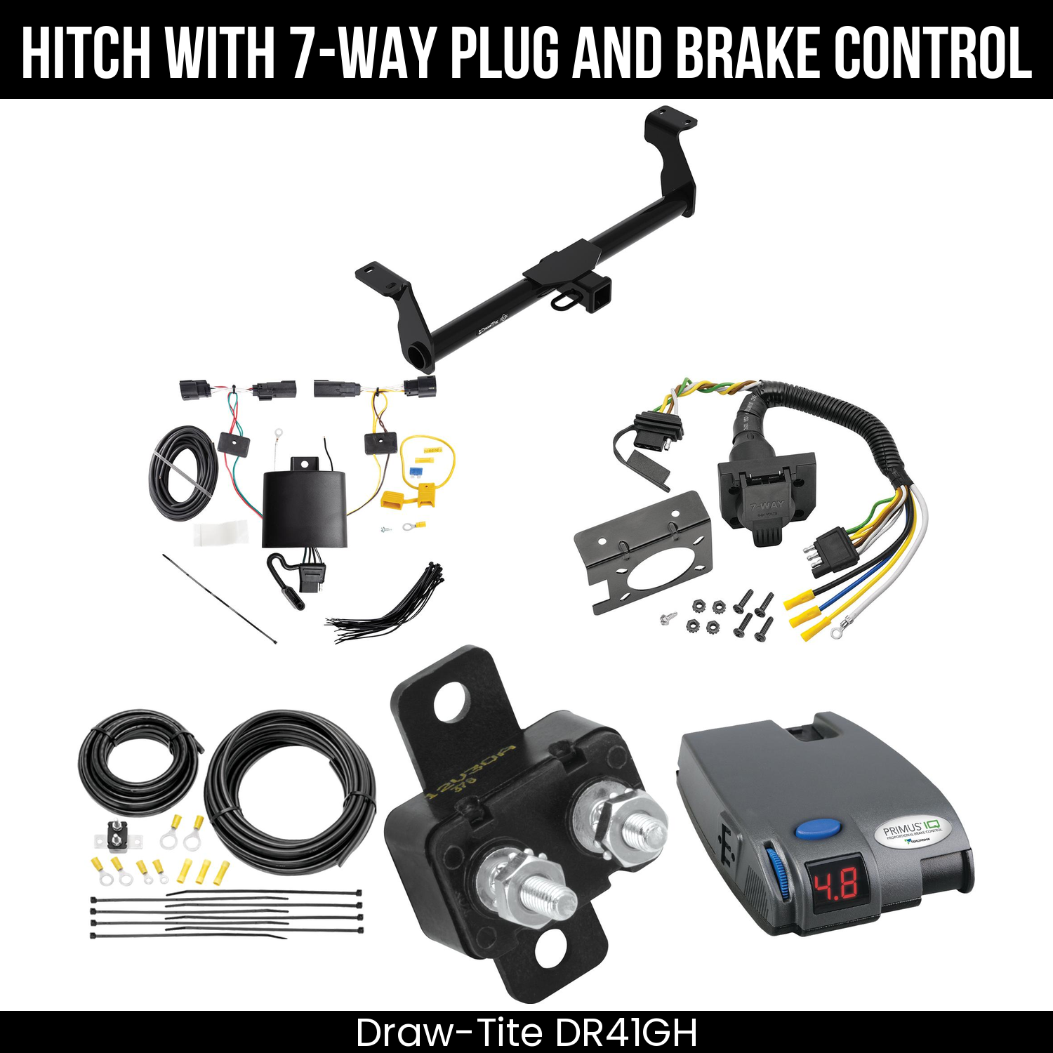 Trailer Hitch , 7-Way , Tekonsha Primus IQ Brake Control