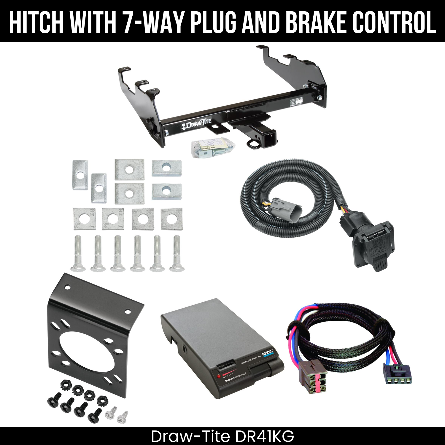 Trailer Hitch , 7-Way , Reese Brakeman Brake Control