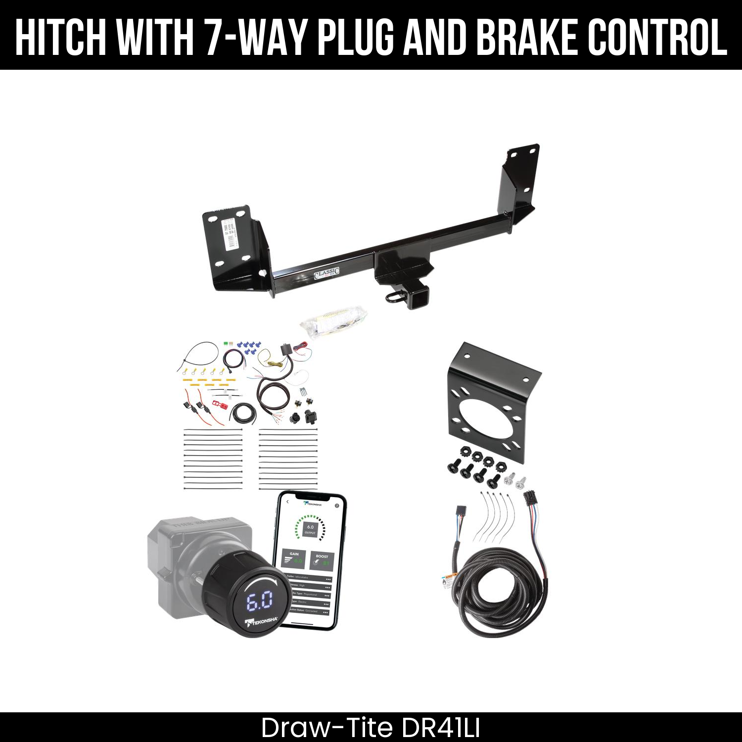 Draw Tite DR41LI Hitch With 7 Way Plug And Brake Control Bundle Featureimg