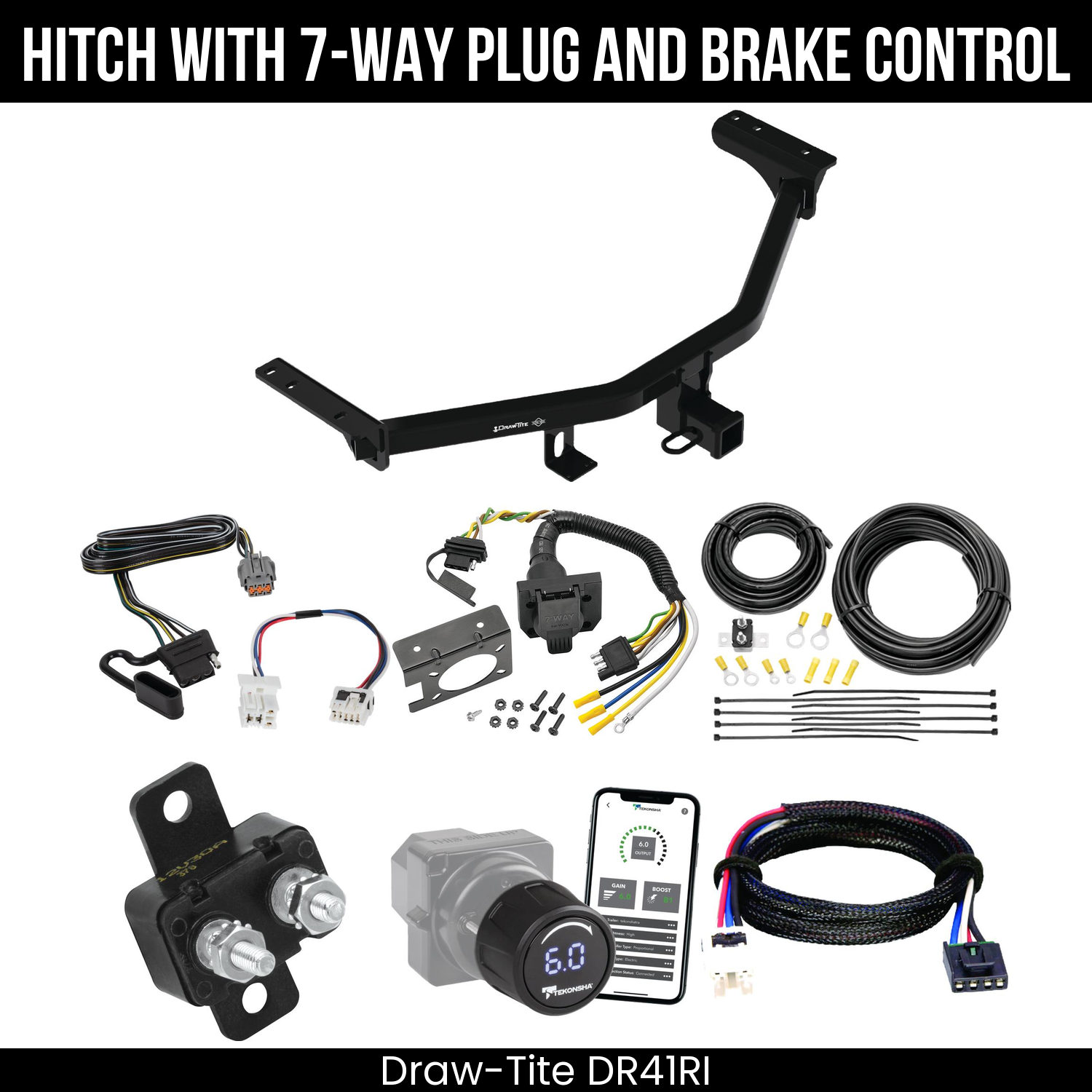 Draw Tite DR41RI Hitch With 7 Way Plug And Brake Control Bundle Featureimg