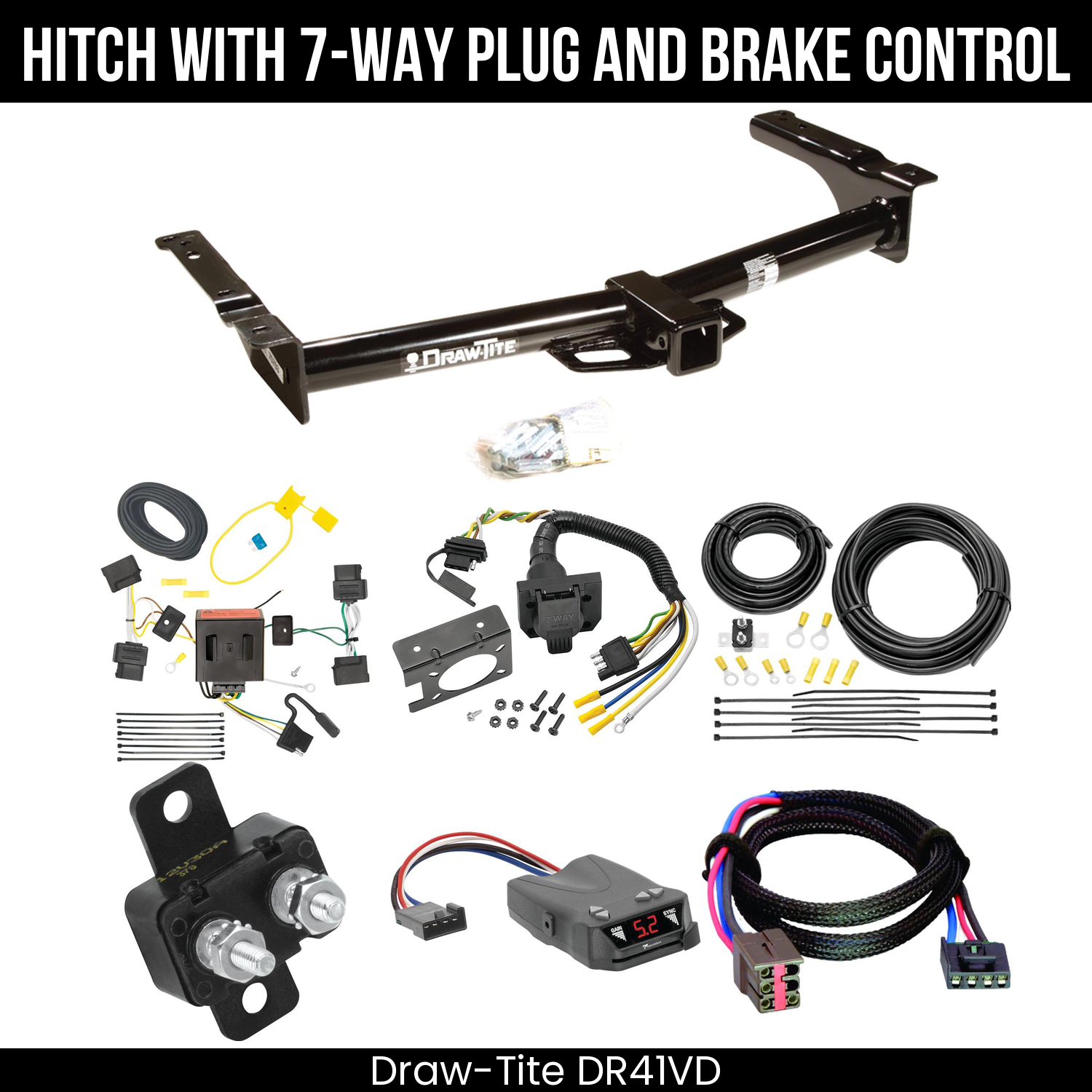 Trailer Hitch , 7-Way , Tekonsha Brakeman IV Brake Control