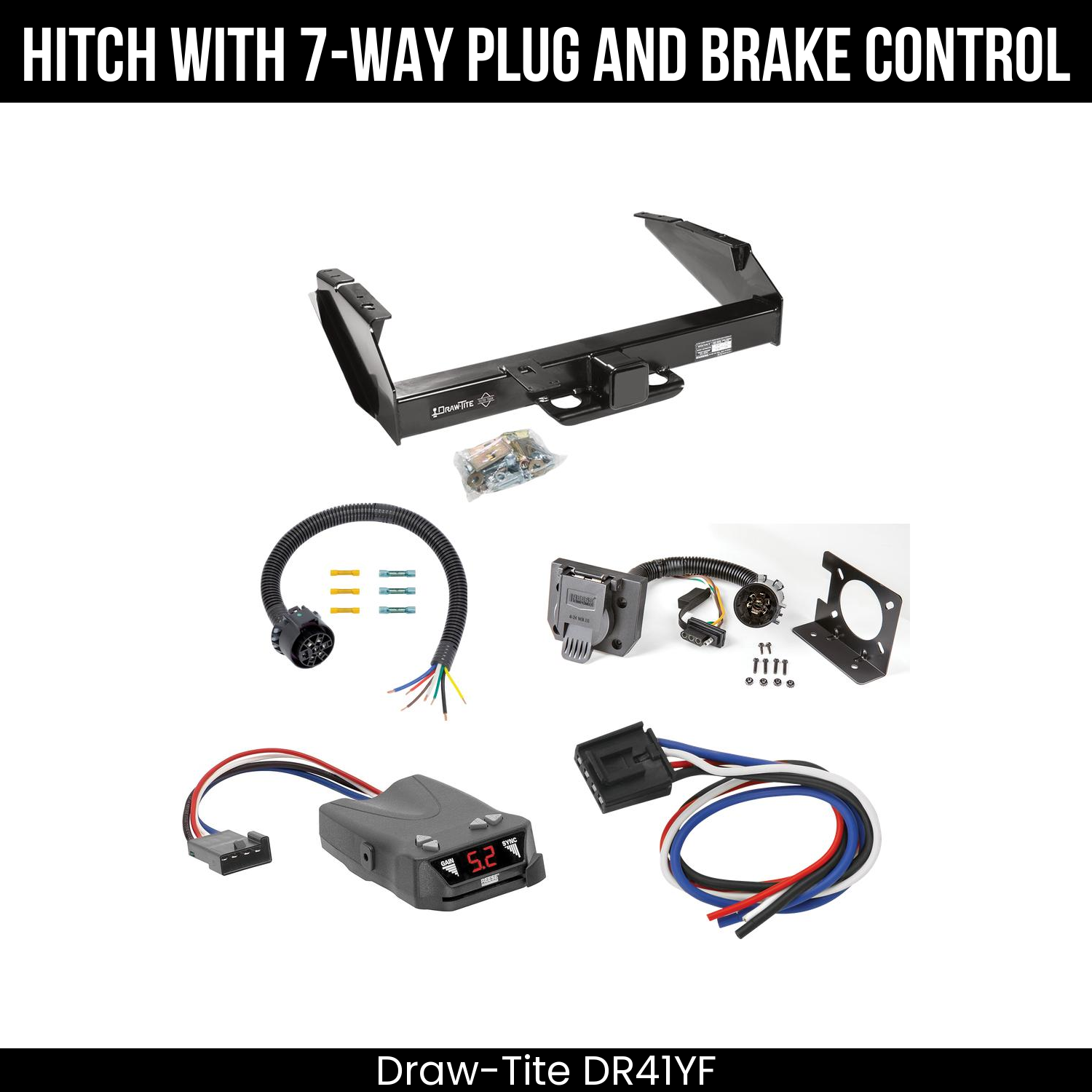 Trailer Hitch , 7-Way , Reese Brakeman IV Brake Control