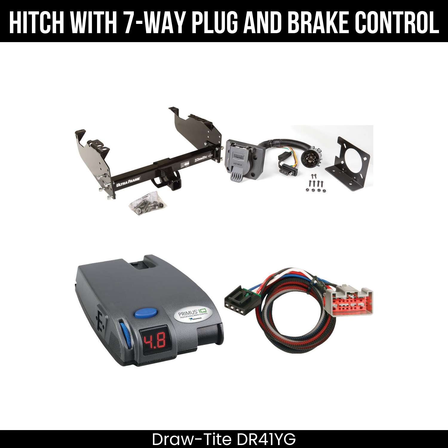 Trailer Hitch , 7-Way , Tekonsha Primus IQ Brake Control