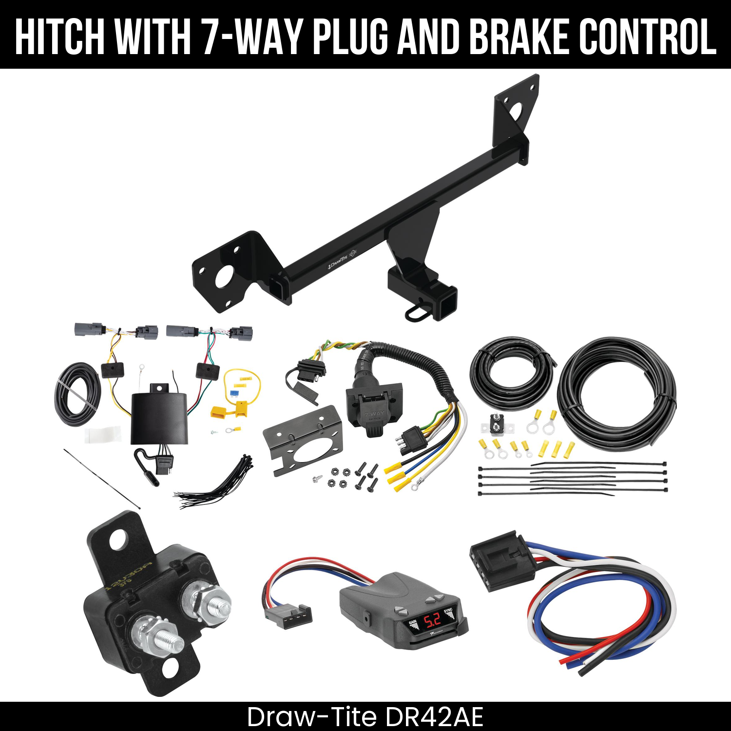 Trailer Hitch , 7-Way , Tekonsha Brakeman IV Brake Control