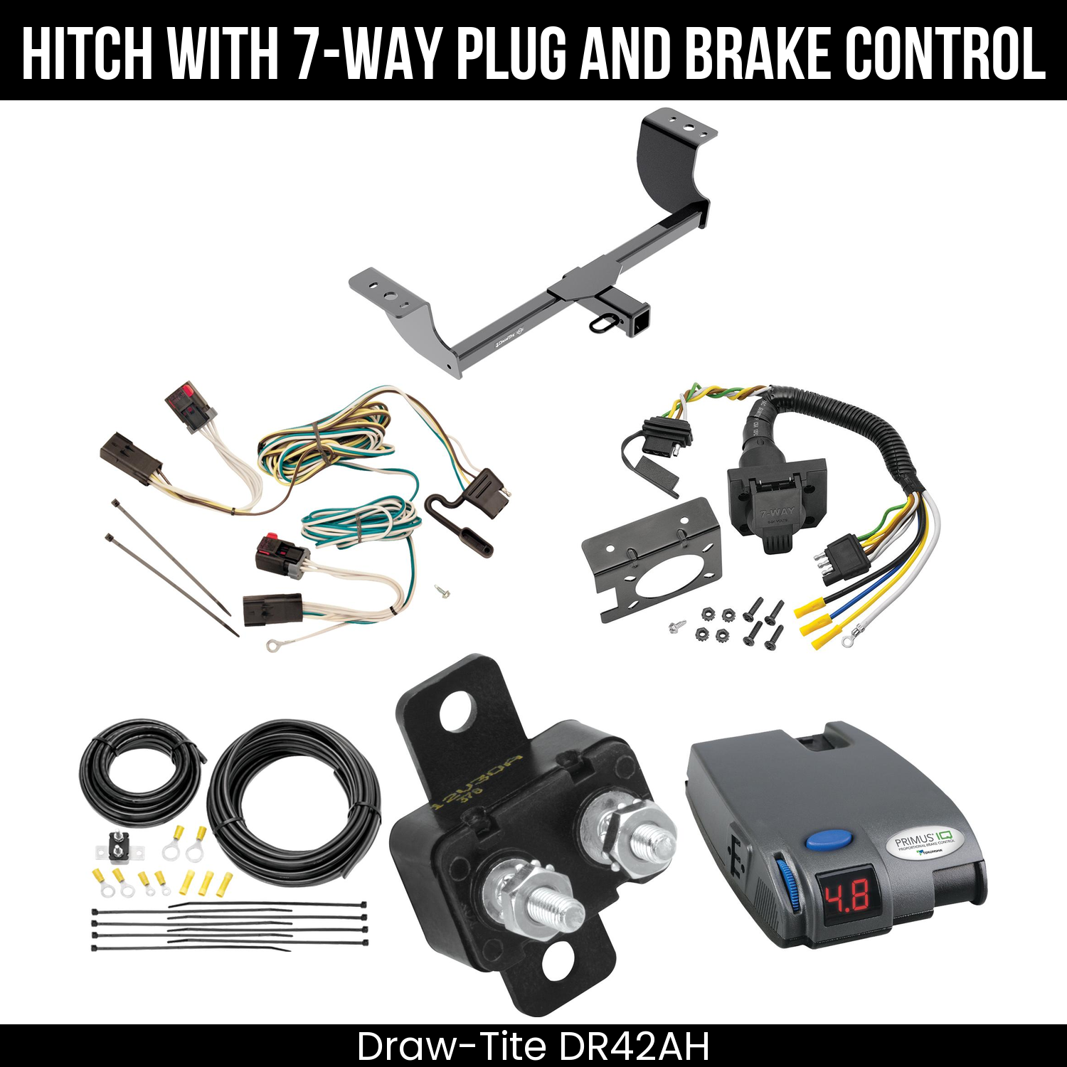 Trailer Hitch , 7-Way , Tekonsha Primus IQ Brake Control