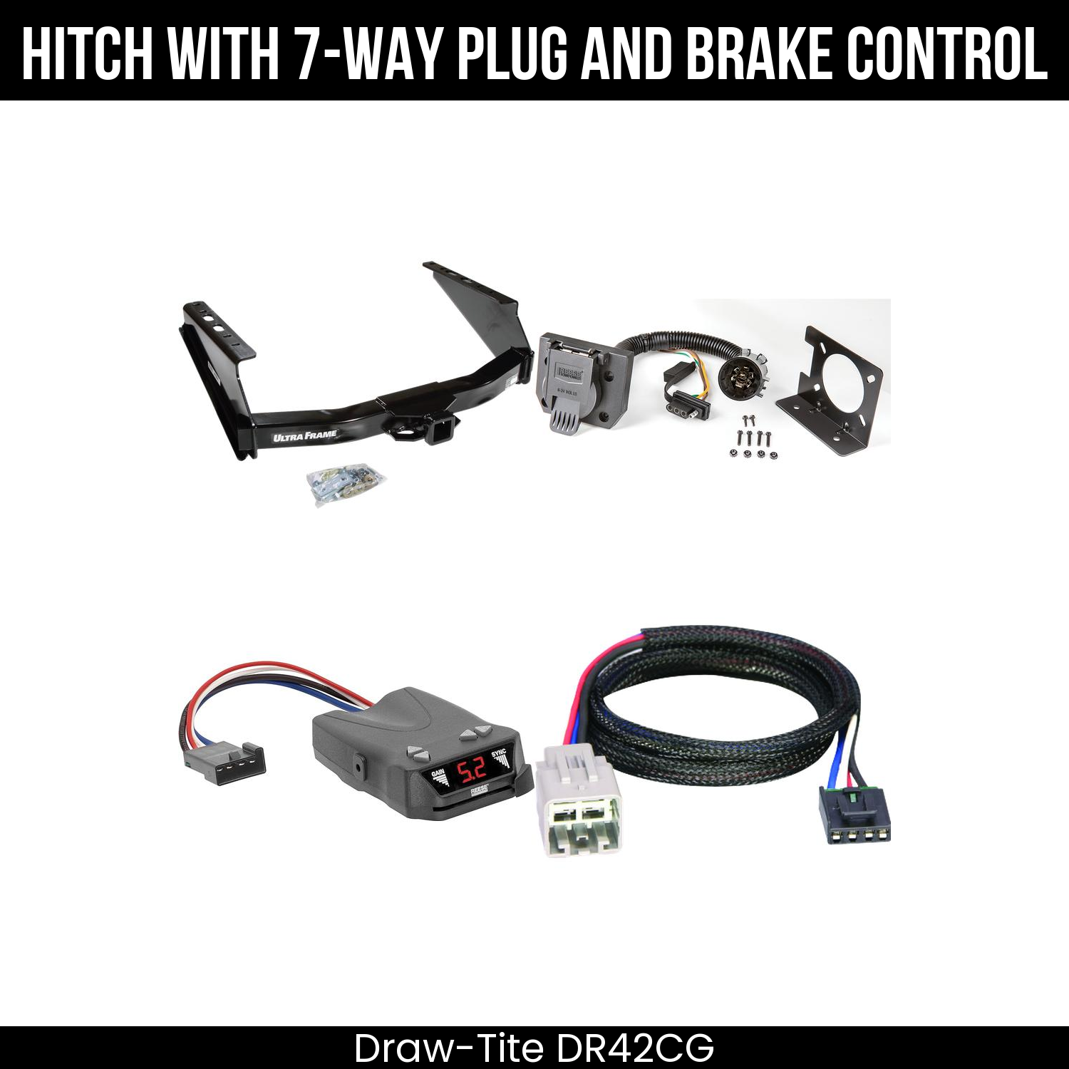 Trailer Hitch , 7-Way , Reese Brakeman IV Brake Control