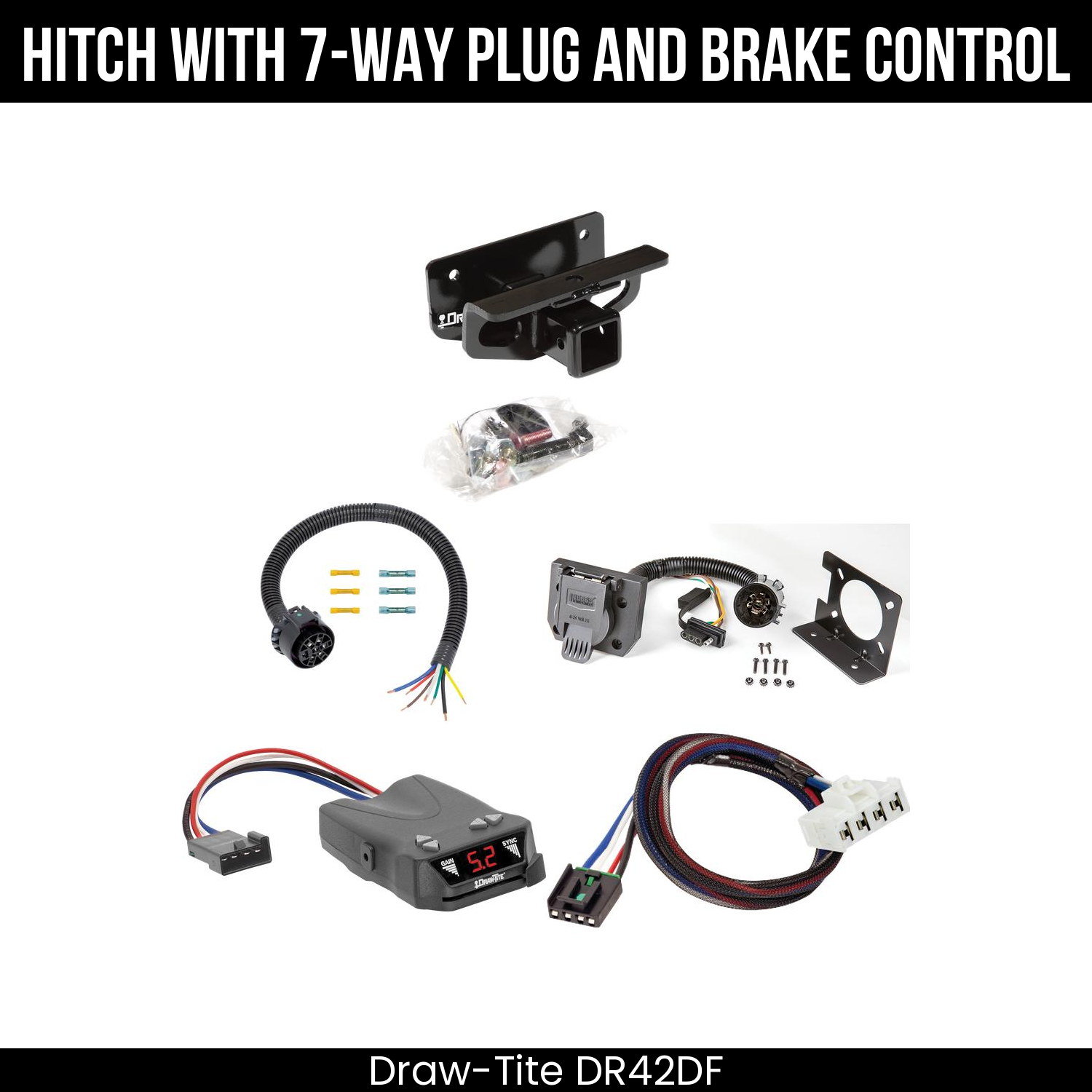 Trailer Hitch , 7-Way , Draw-Tite Activator IV Brake Control