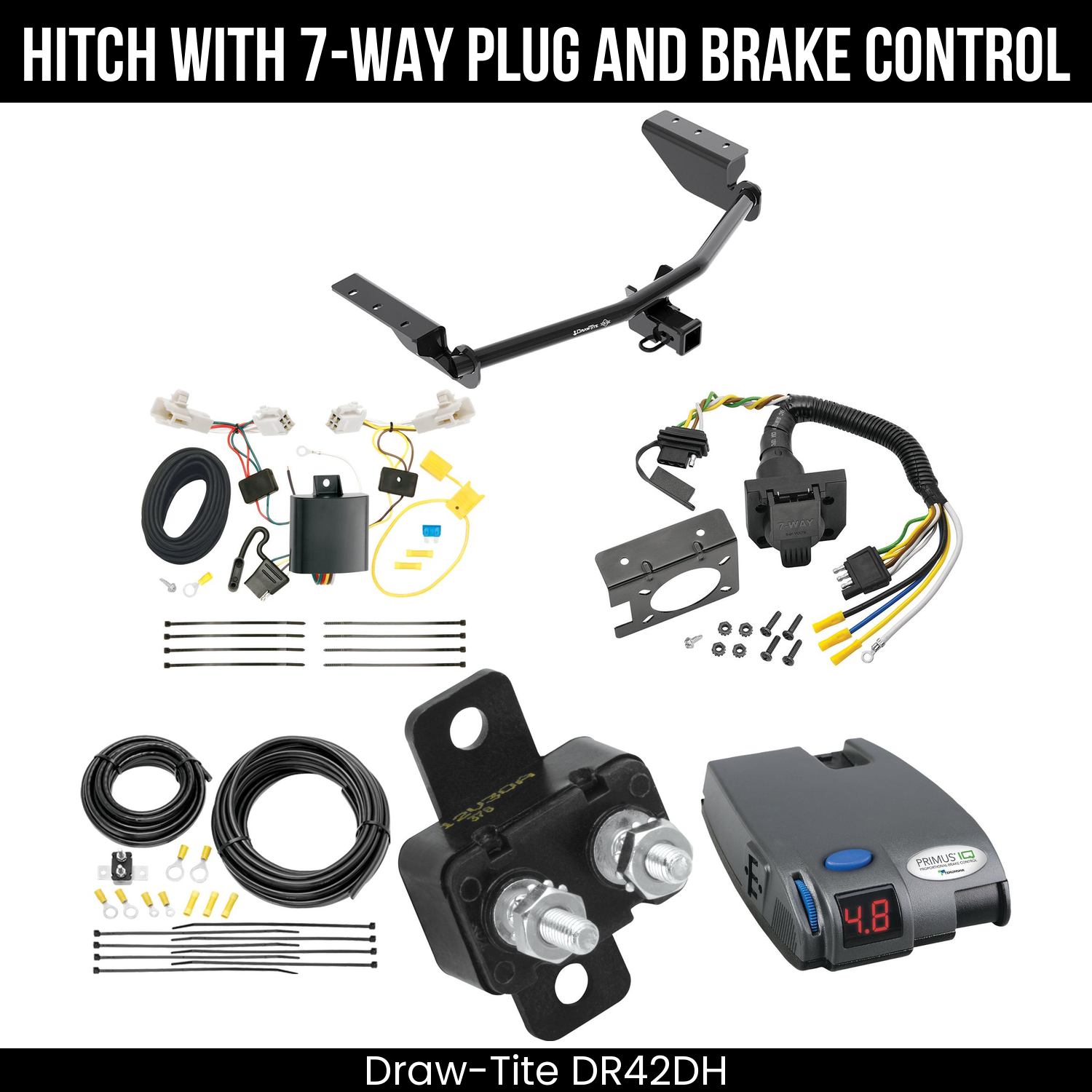 Trailer Hitch , 7-Way , Tekonsha Primus IQ Brake Control