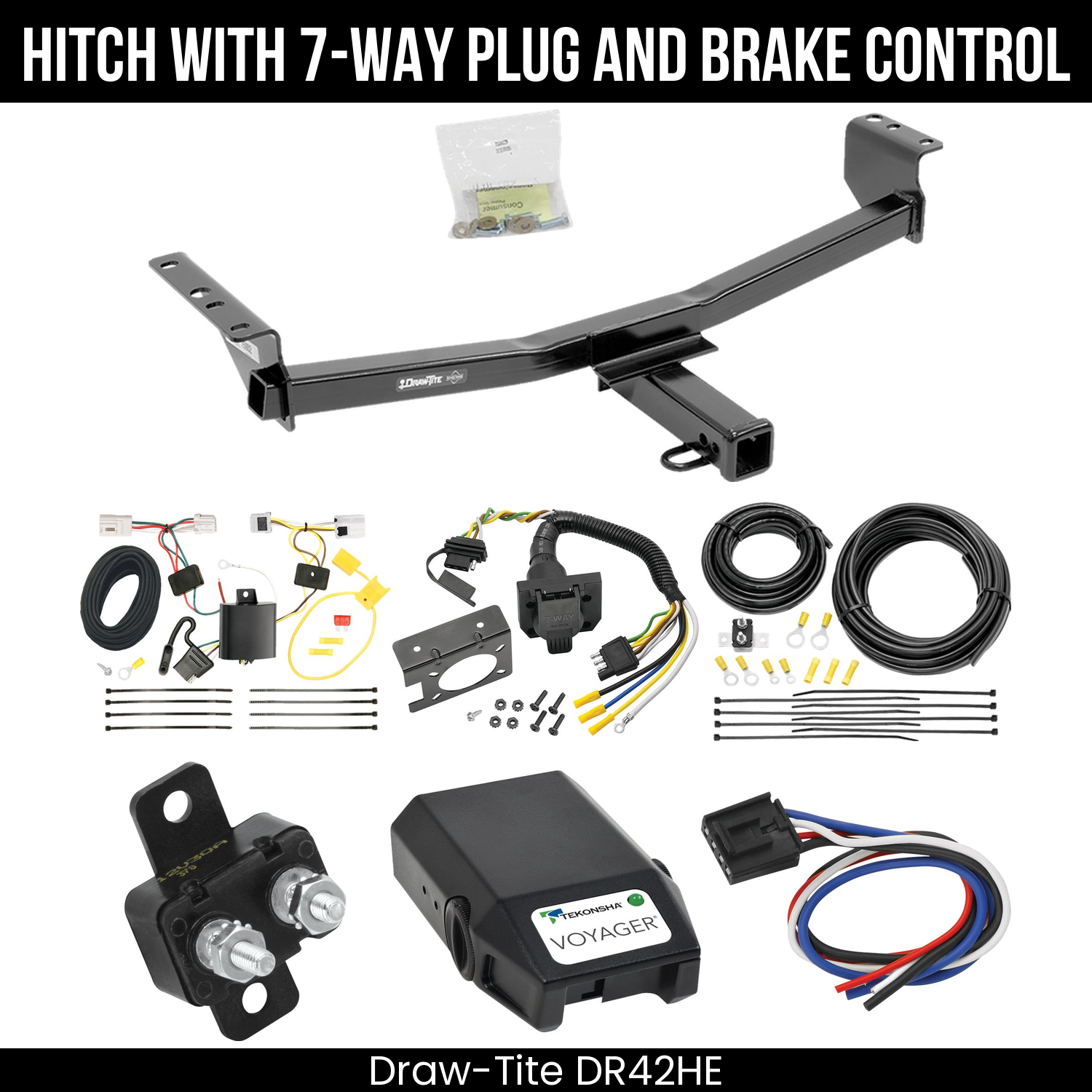 Trailer Hitch , 7-Way , Tekonsha Voyager Brake Control