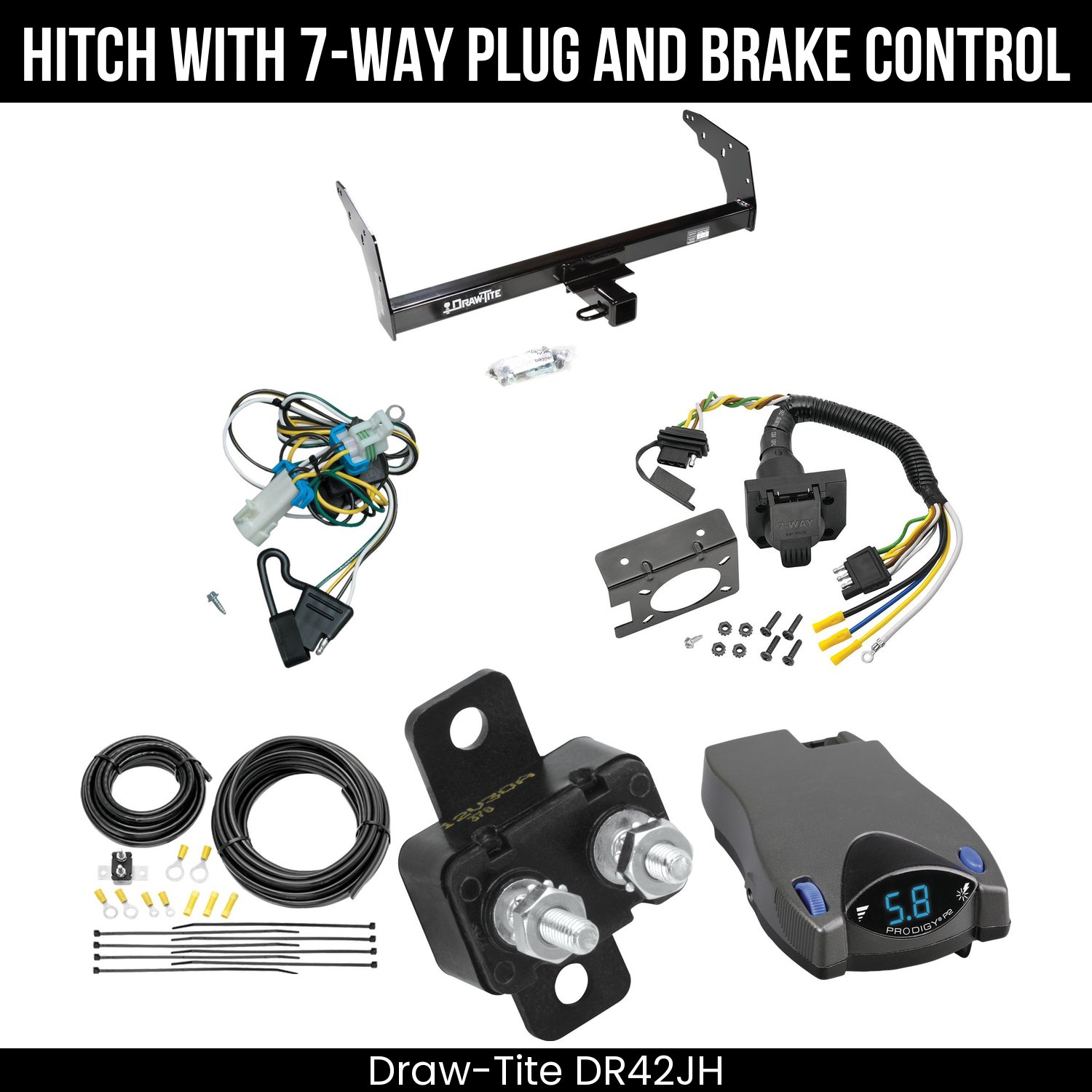 Trailer Hitch , 7-Way , Tekonsha Prodigy P2 Brake Control