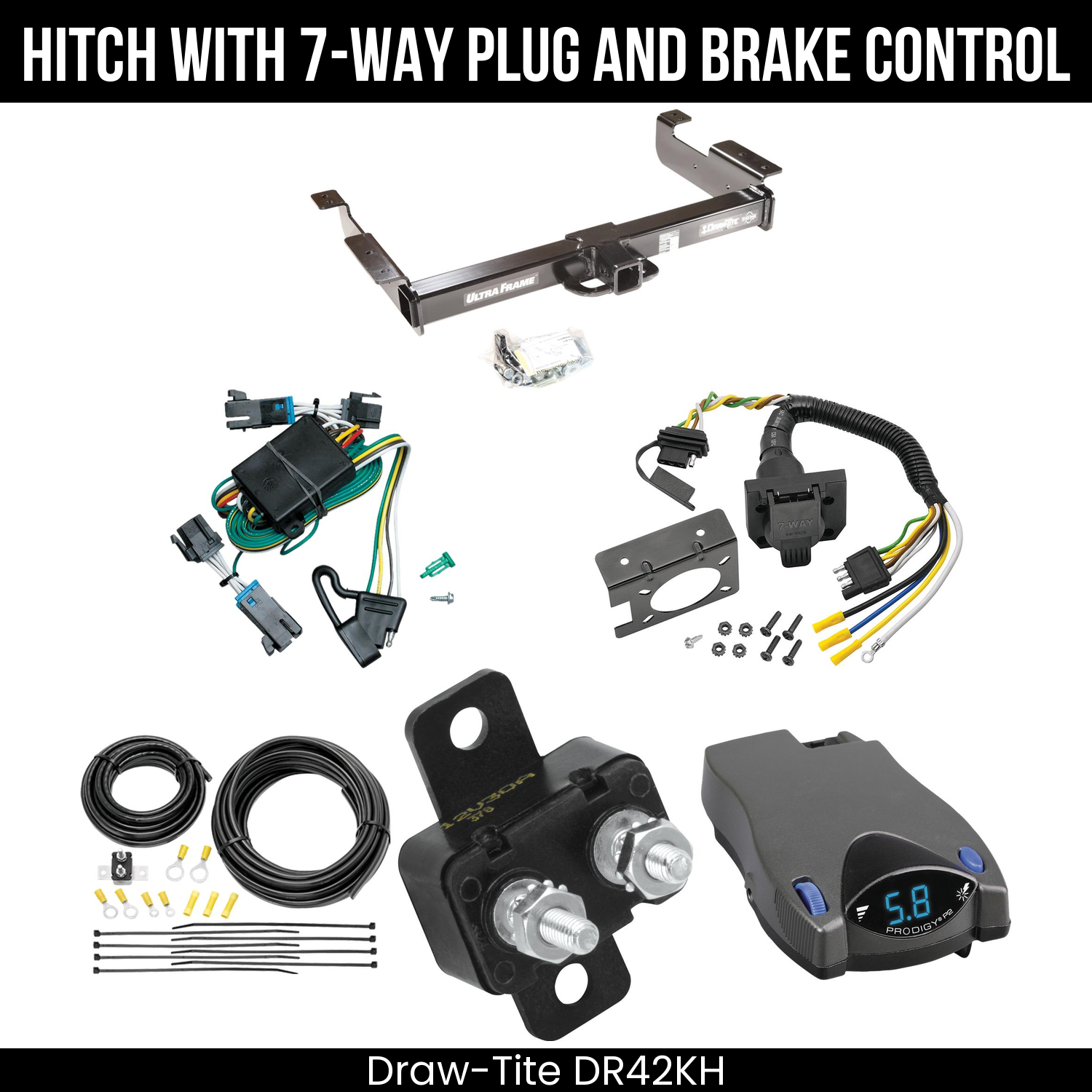 Trailer Hitch , 7-Way , Tekonsha Prodigy P2 Brake Control