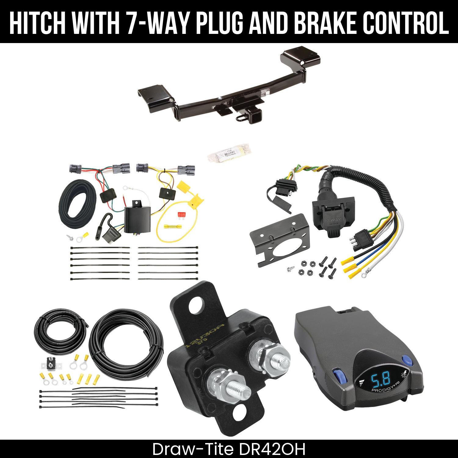 Trailer Hitch , 7-Way , Tekonsha Prodigy P2 Brake Control
