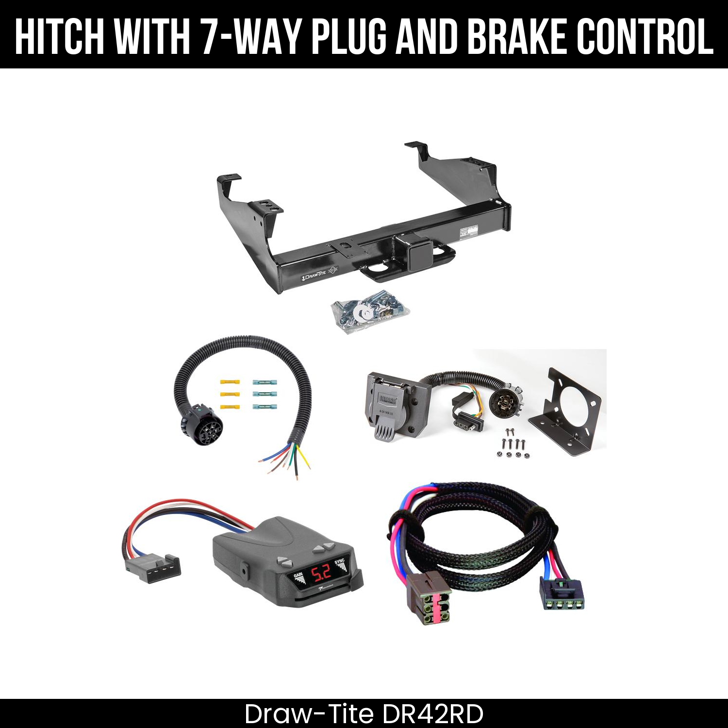 Trailer Hitch , 7-Way , Tekonsha Brakeman IV Brake Control