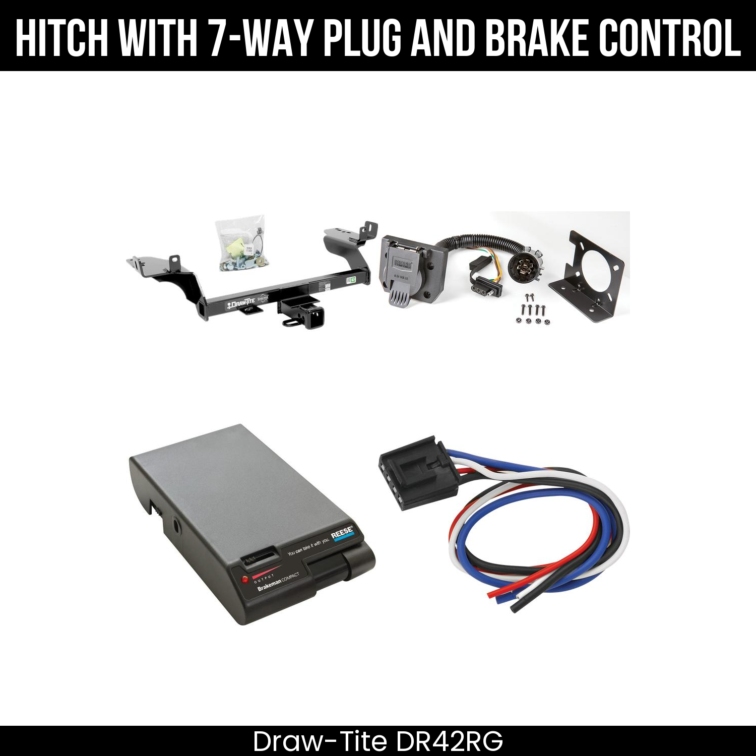 Trailer Hitch , 7-Way , Reese Brakeman Brake Control