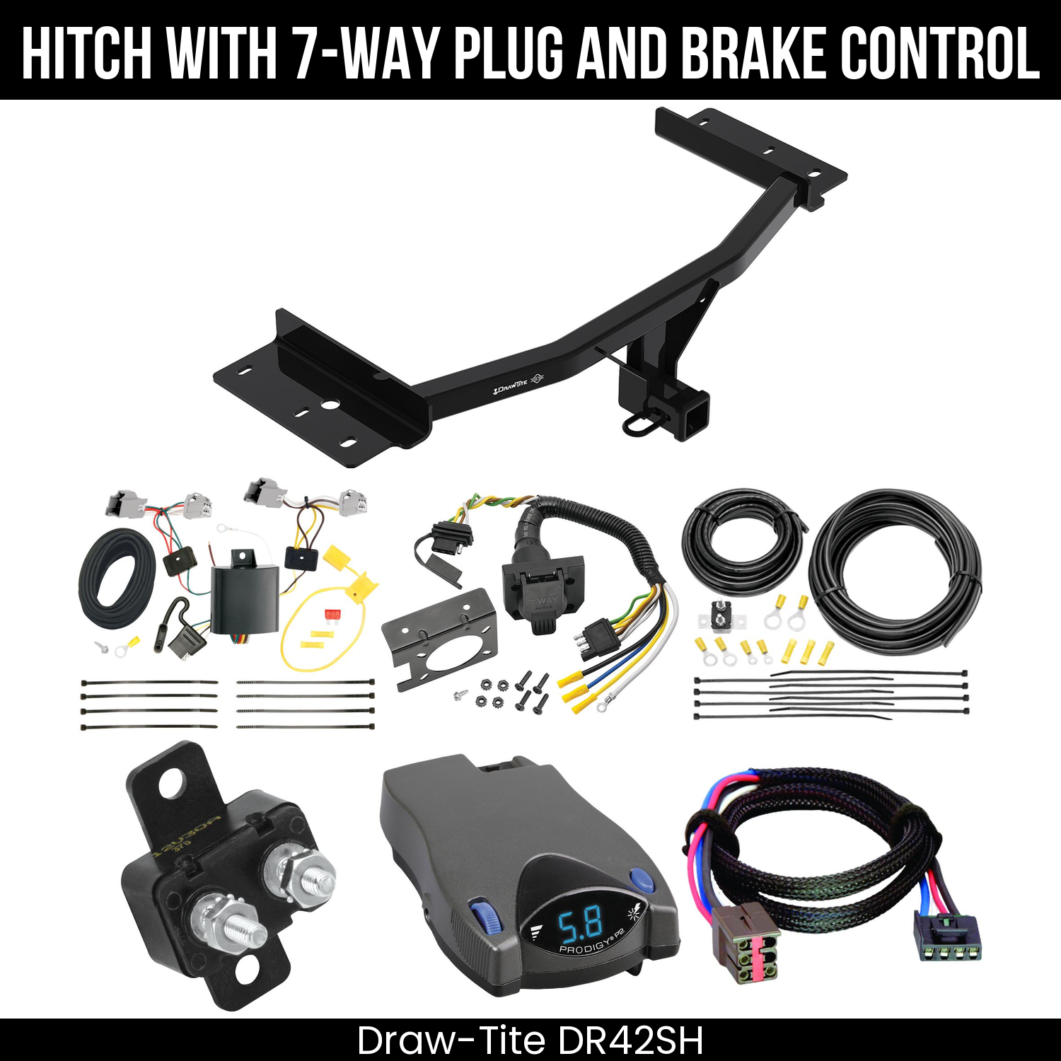 Trailer Hitch , 7-Way , Tekonsha Prodigy P2 Brake Control