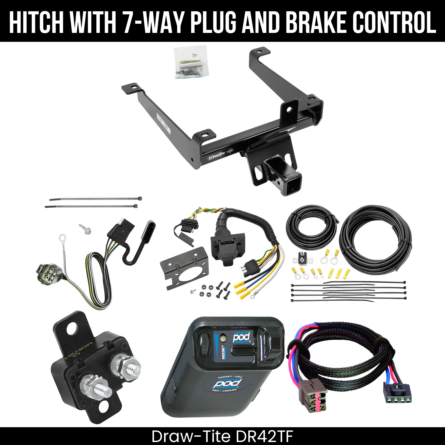 Trailer Hitch , 7-Way , Reese POD Brake Control