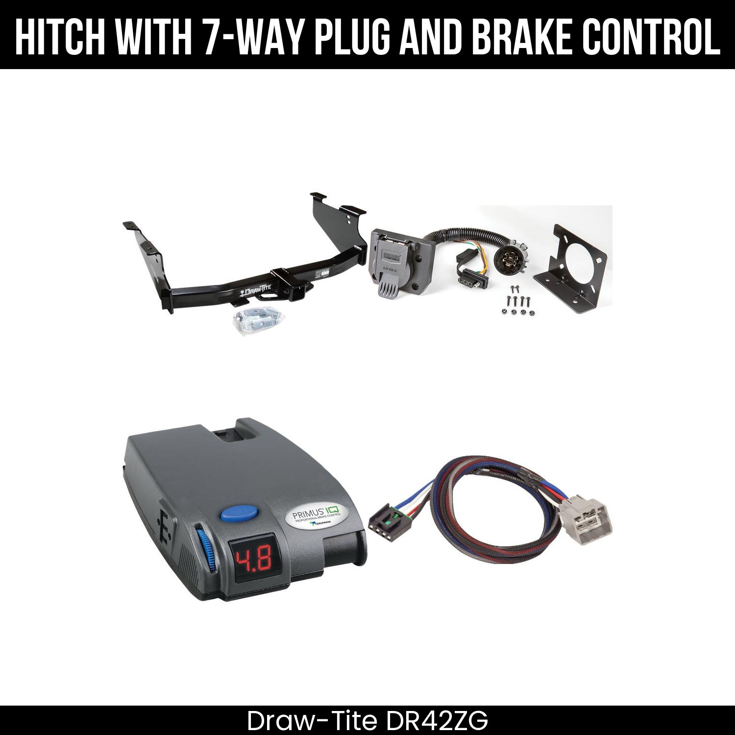 Trailer Hitch , 7-Way , Tekonsha Primus IQ Brake Control