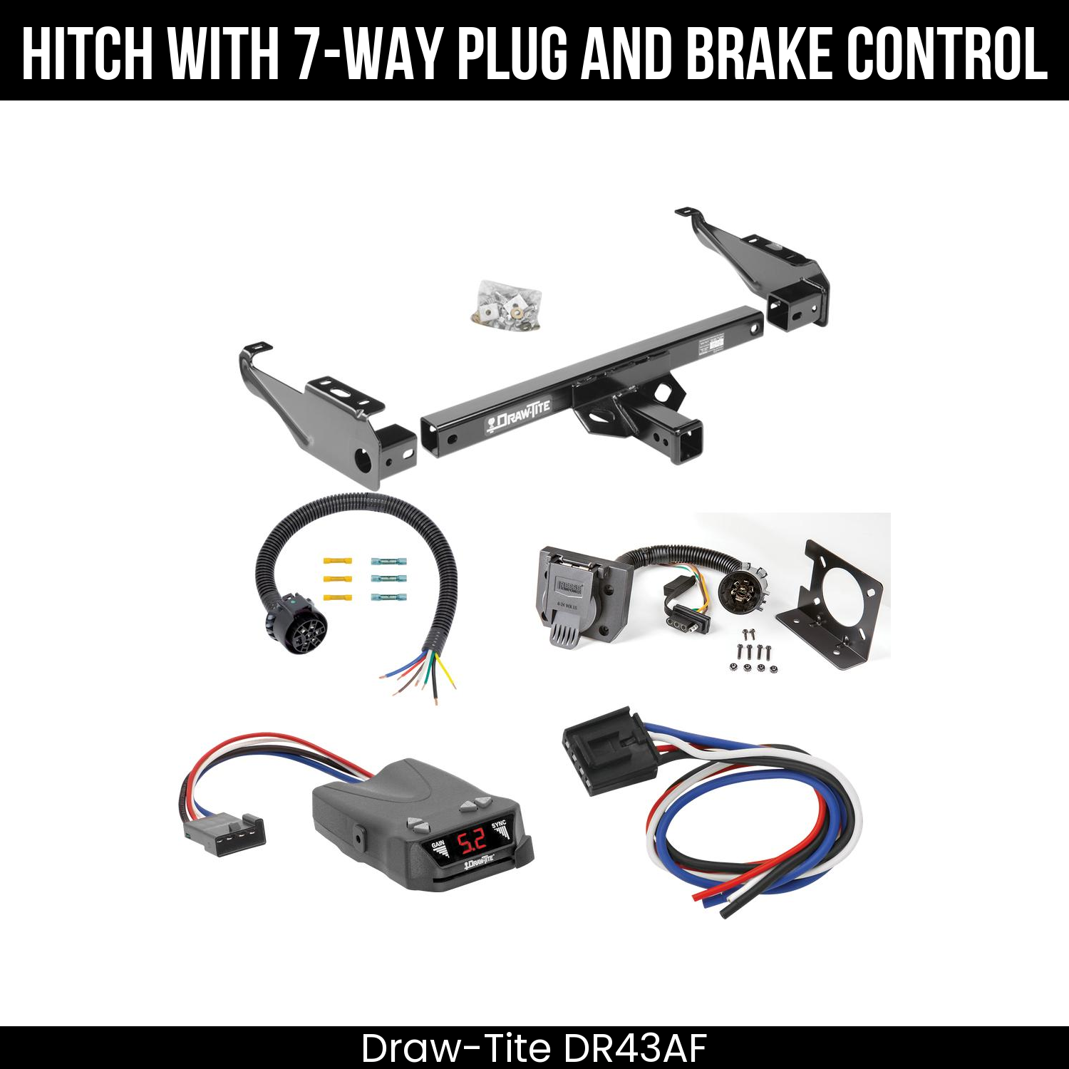 Trailer Hitch , 7-Way , Draw-Tite Activator IV Brake Control