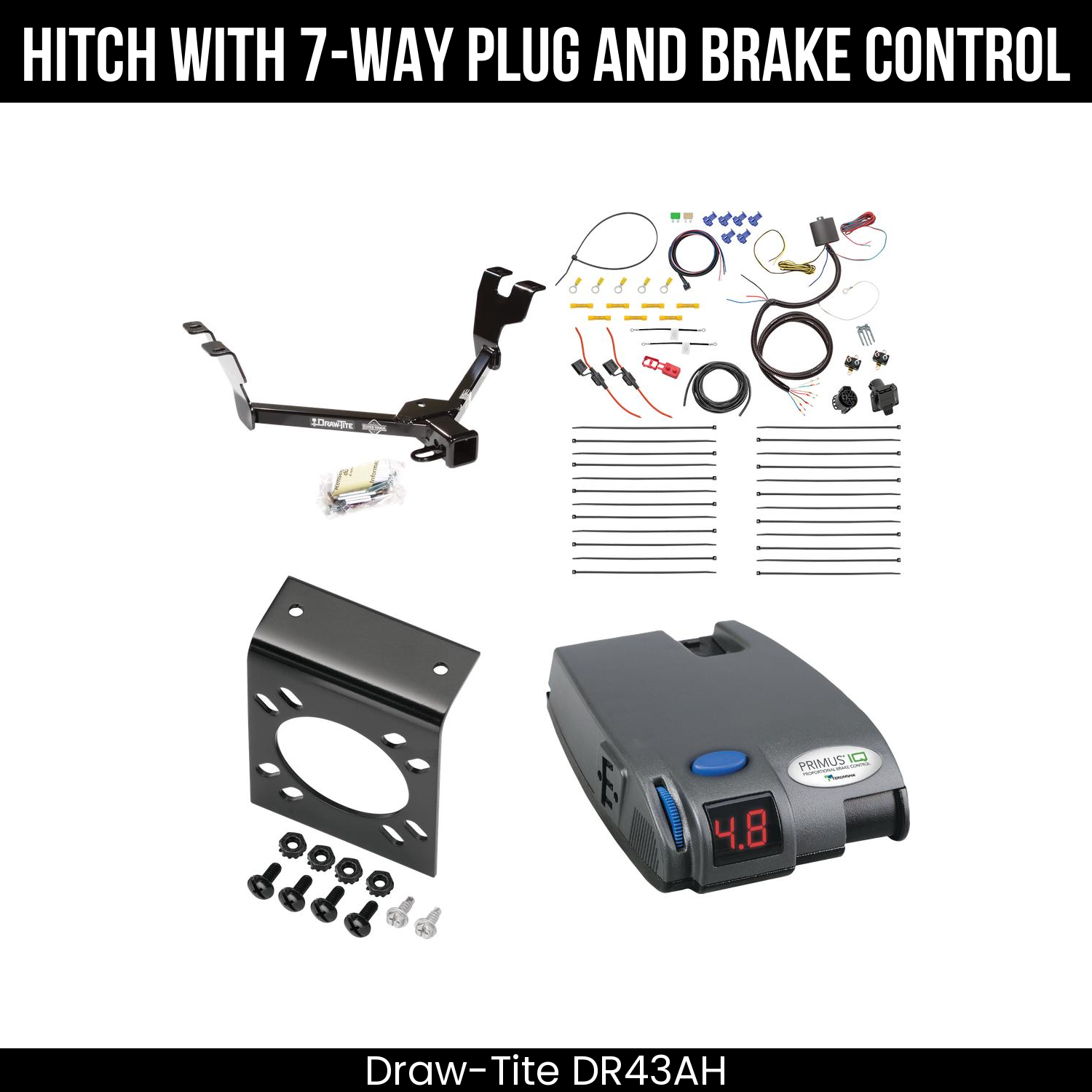 Trailer Hitch , 7-Way , Tekonsha Primus IQ Brake Control