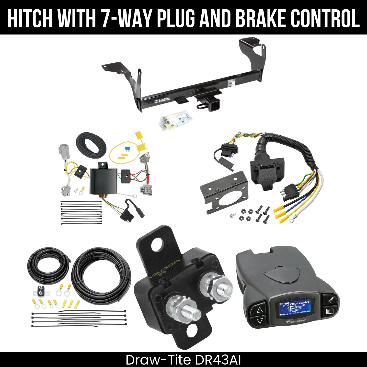 Trailer Hitch , 7-Way , Tekonsha Prodigy P3 Brake Control