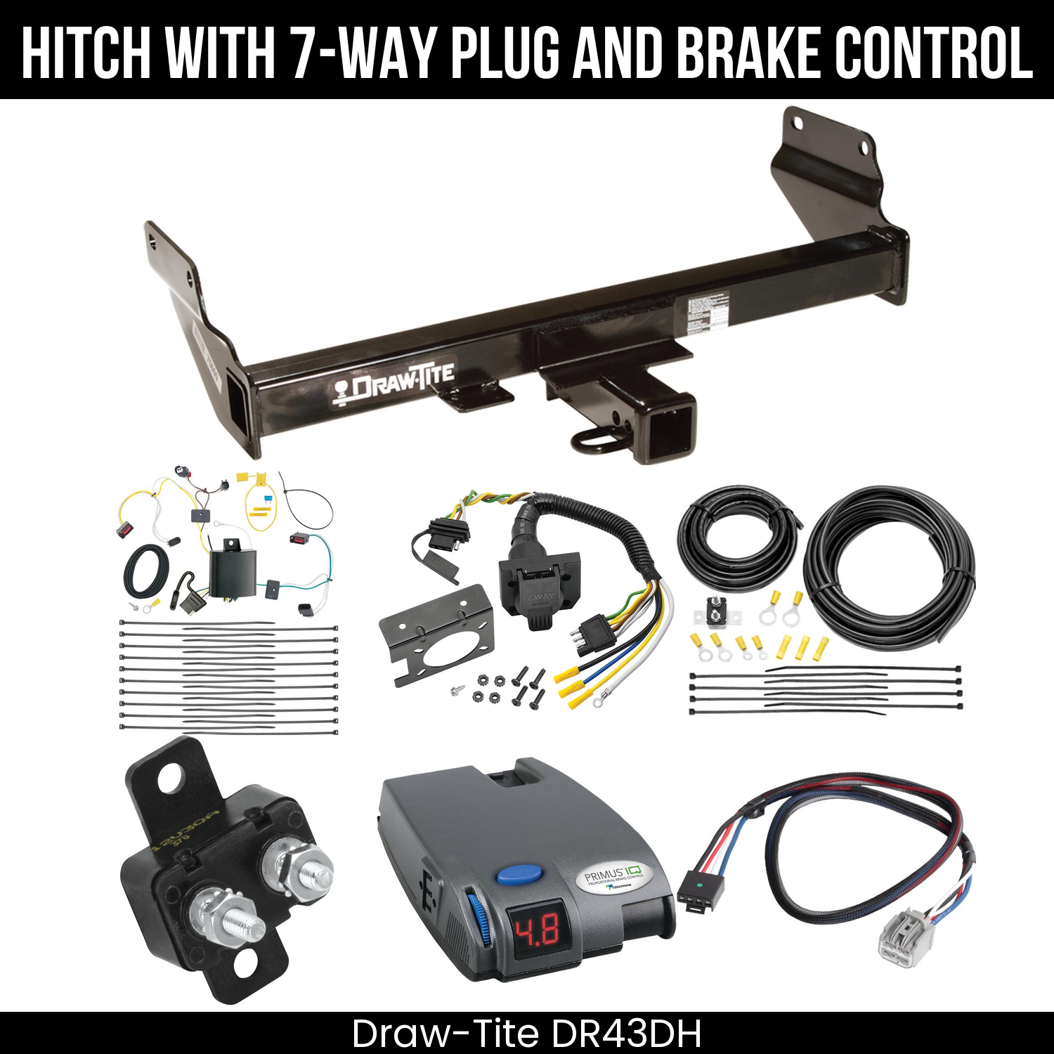 Trailer Hitch , 7-Way , Tekonsha Primus IQ Brake Control