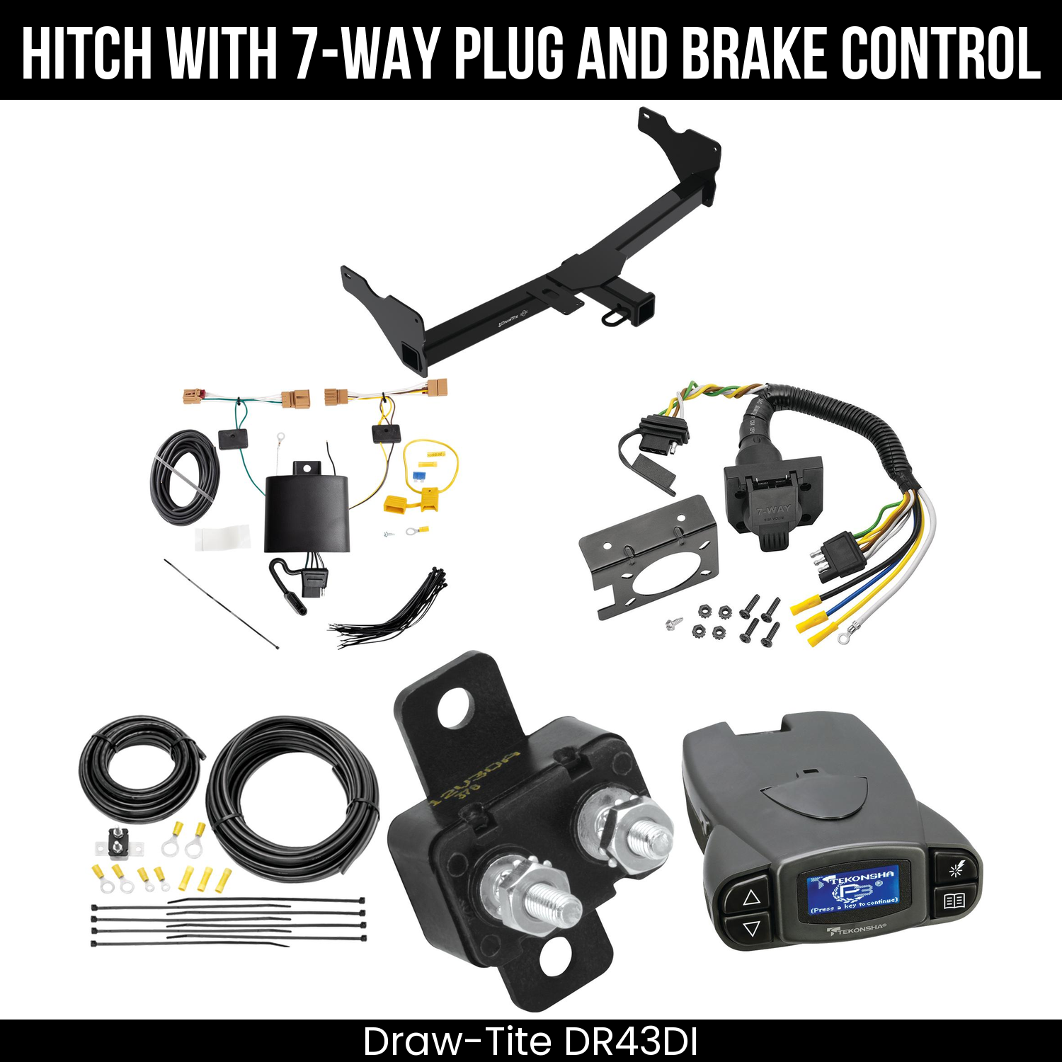 Trailer Hitch , 7-Way , Tekonsha Prodigy P3 Brake Control