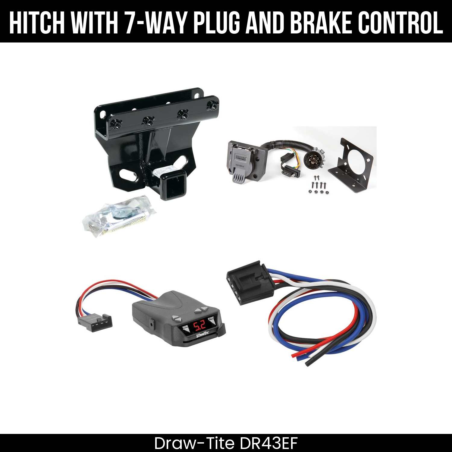 Trailer Hitch , 7-Way , Draw-Tite Activator IV Brake Control