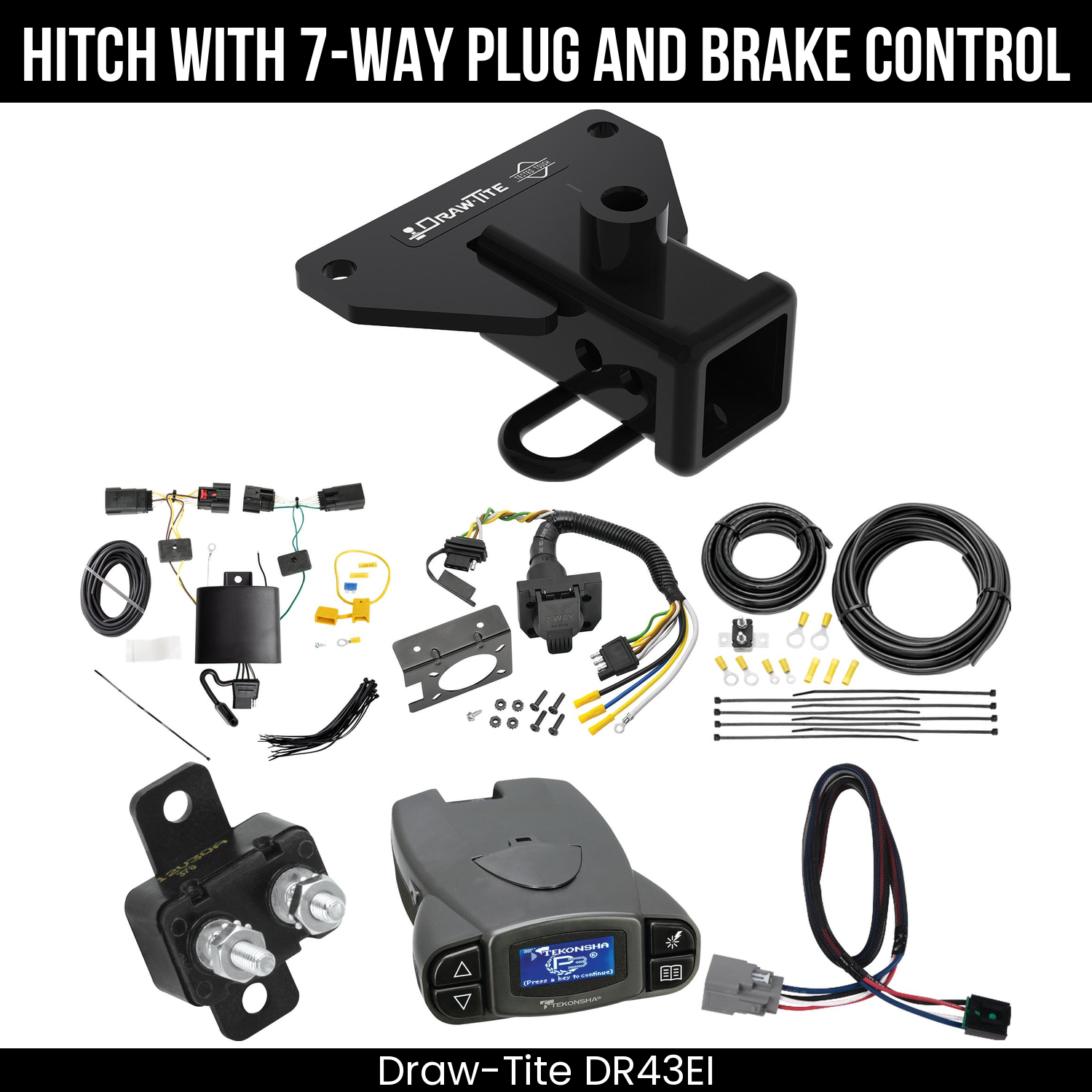 Trailer Hitch , 7-Way , Tekonsha Prodigy P3 Brake Control
