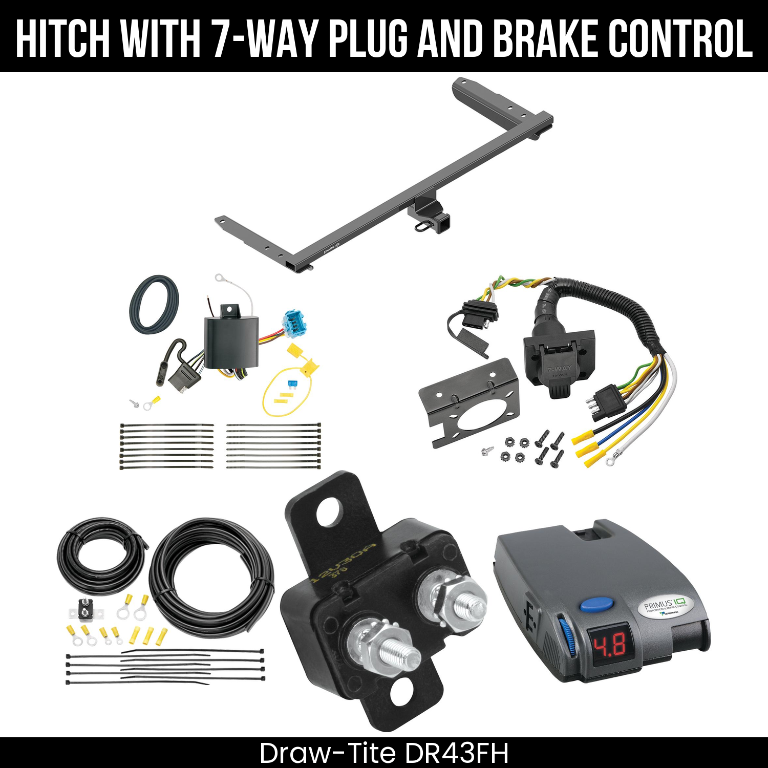 Trailer Hitch , 7-Way , Tekonsha Primus IQ Brake Control