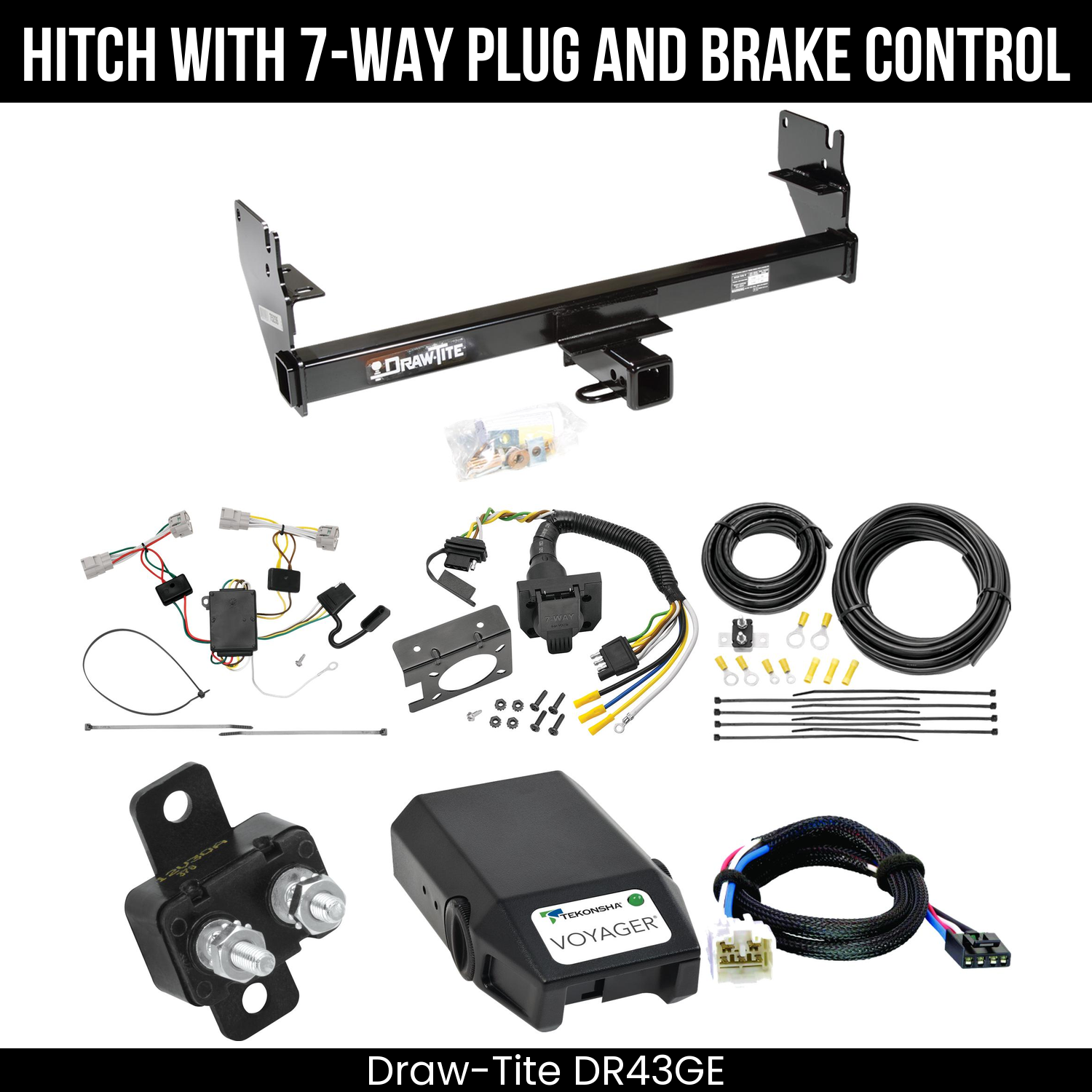 Trailer Hitch , 7-Way , Tekonsha Voyager Brake Control