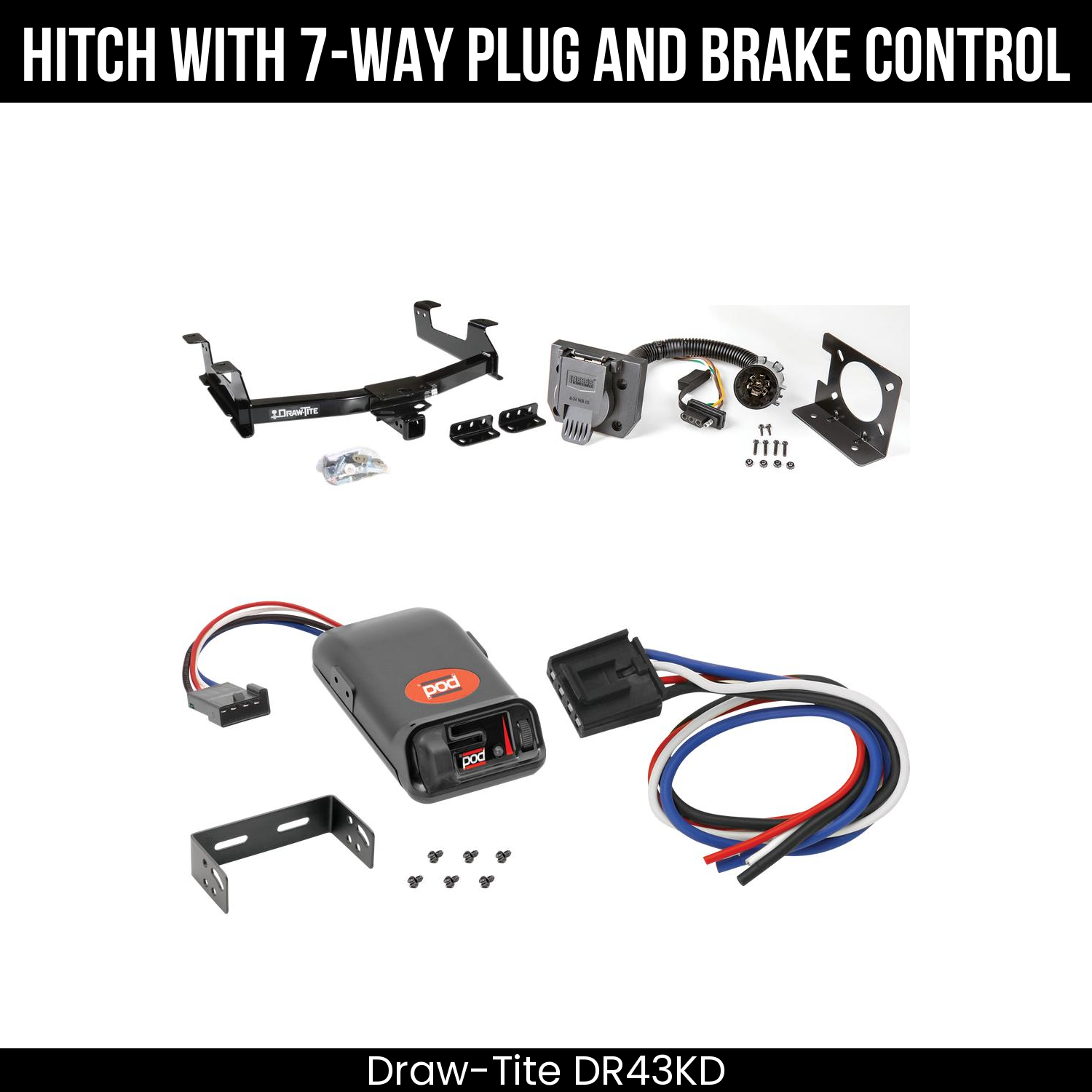 Trailer Hitch , 7-Way , Pro Series POD Brake Control