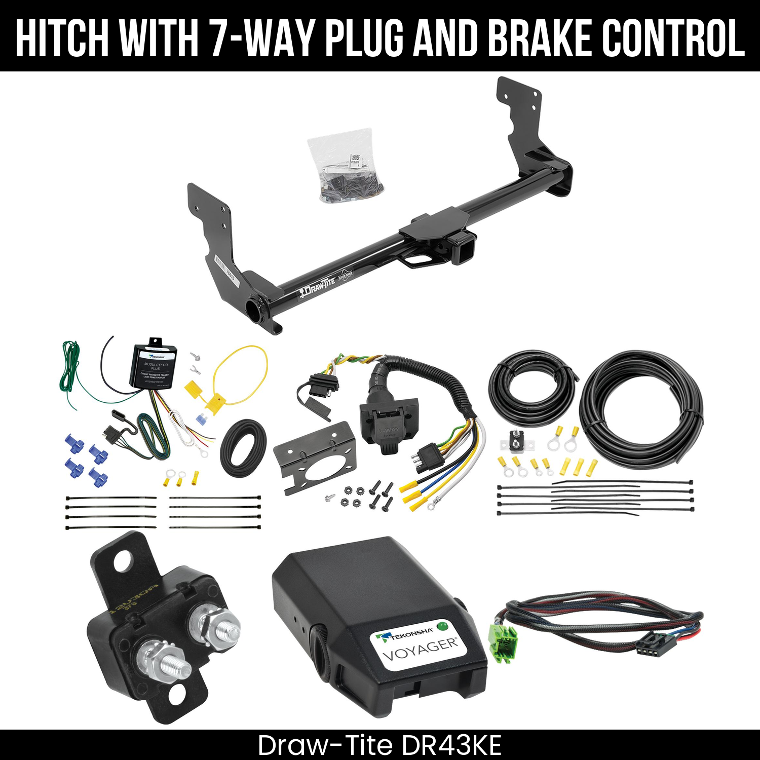 Trailer Hitch , 7-Way , Tekonsha Voyager Brake Control