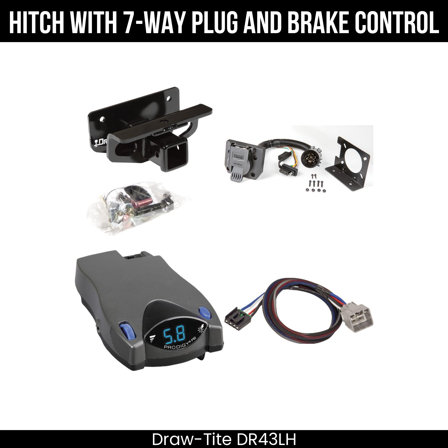 Trailer Hitch , 7-Way , Tekonsha Prodigy P2 Brake Control