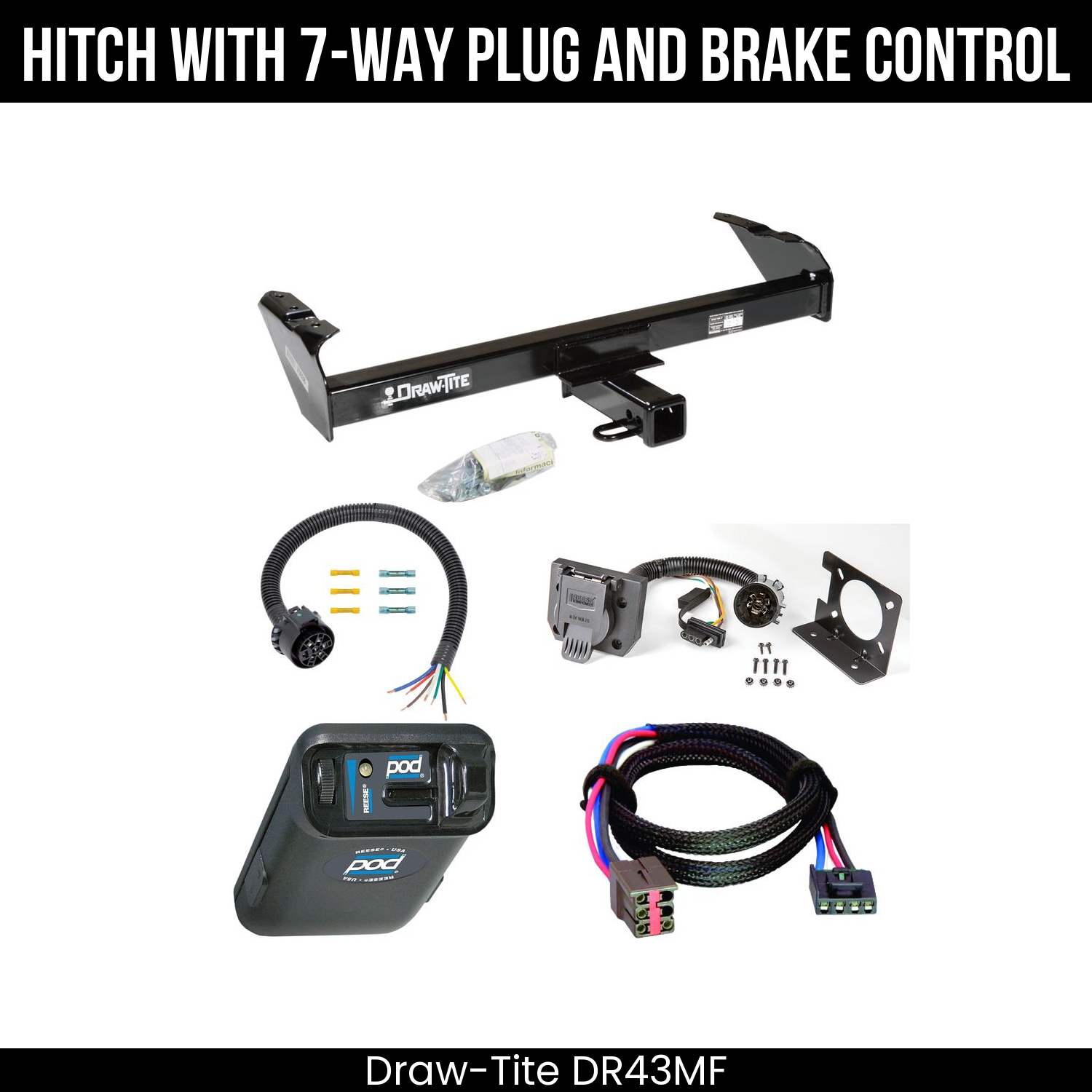 Trailer Hitch , 7-Way , Reese POD Brake Control