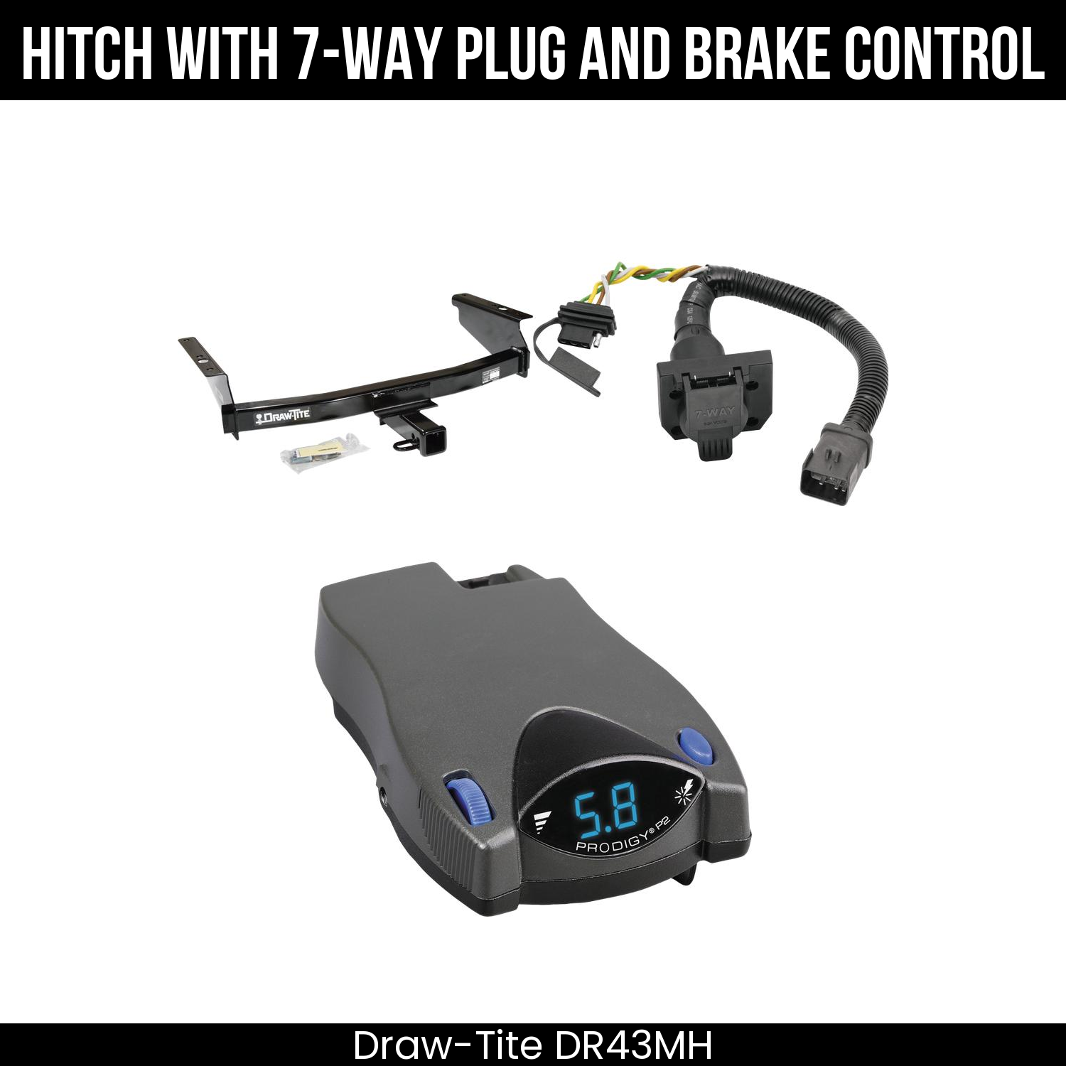 Trailer Hitch , 7-Way , Tekonsha Prodigy P2 Brake Control