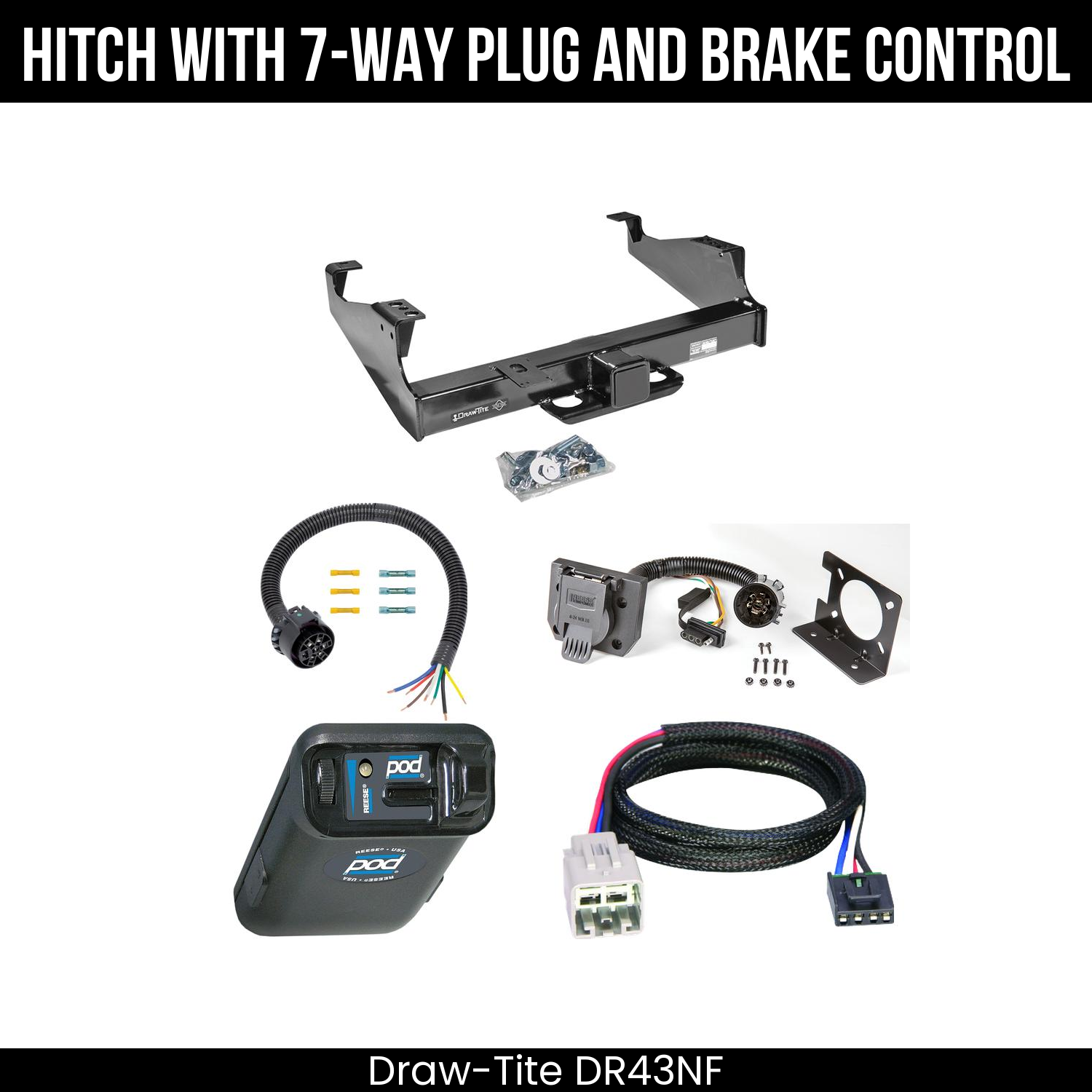 Trailer Hitch , 7-Way , Reese POD Brake Control