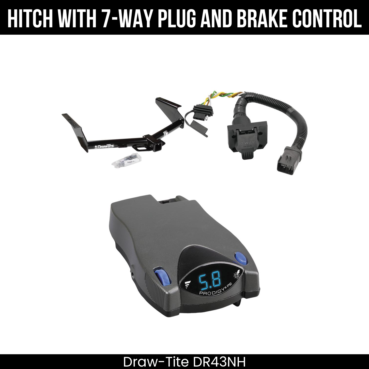 Trailer Hitch , 7-Way , Tekonsha Prodigy P2 Brake Control