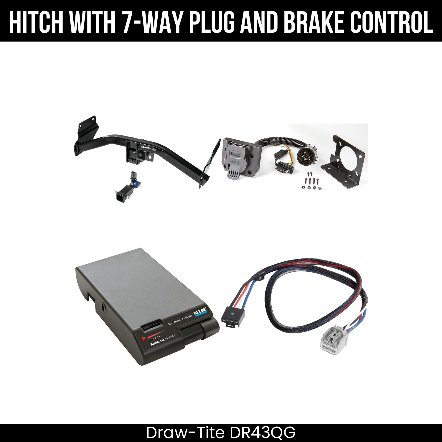 Trailer Hitch , 7-Way , Reese Brakeman Brake Control