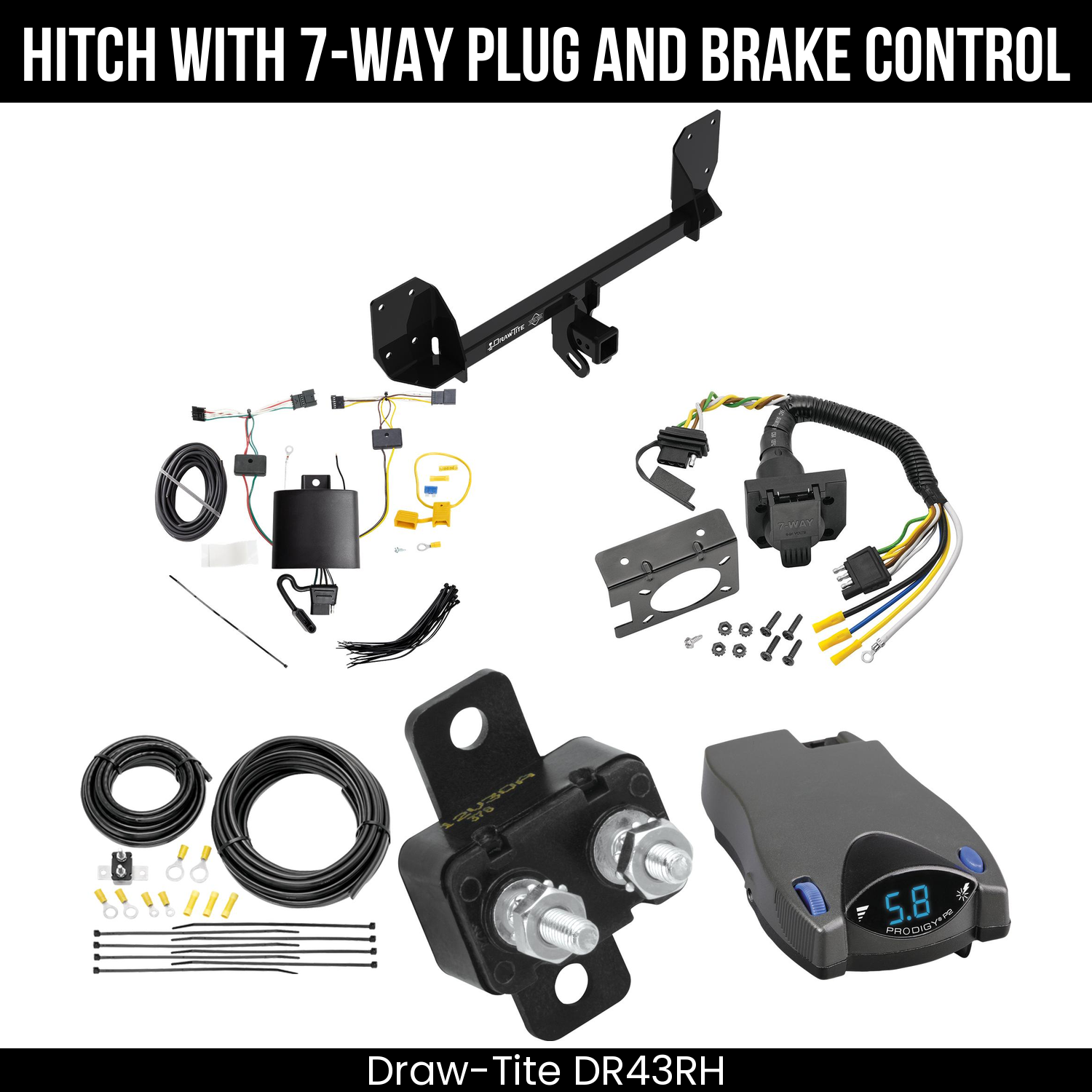 Trailer Hitch , 7-Way , Tekonsha Prodigy P2 Brake Control