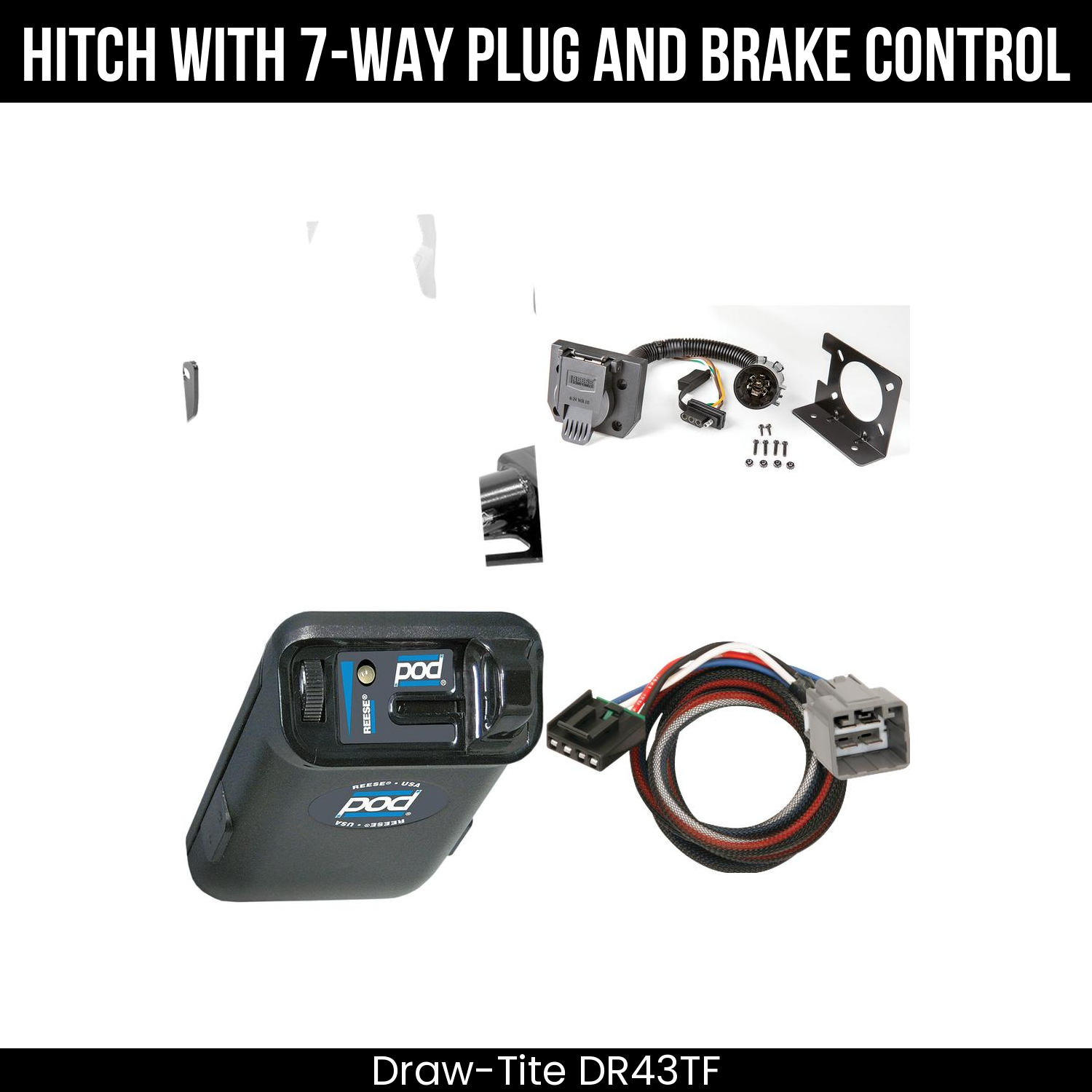 Trailer Hitch , 7-Way , Reese POD Brake Control
