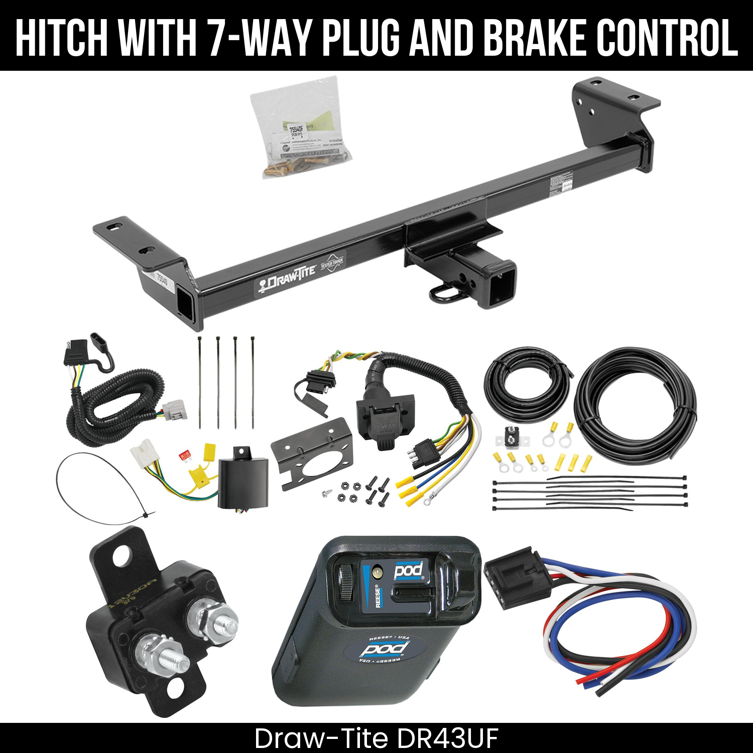 Trailer Hitch , 7-Way , Reese POD Brake Control