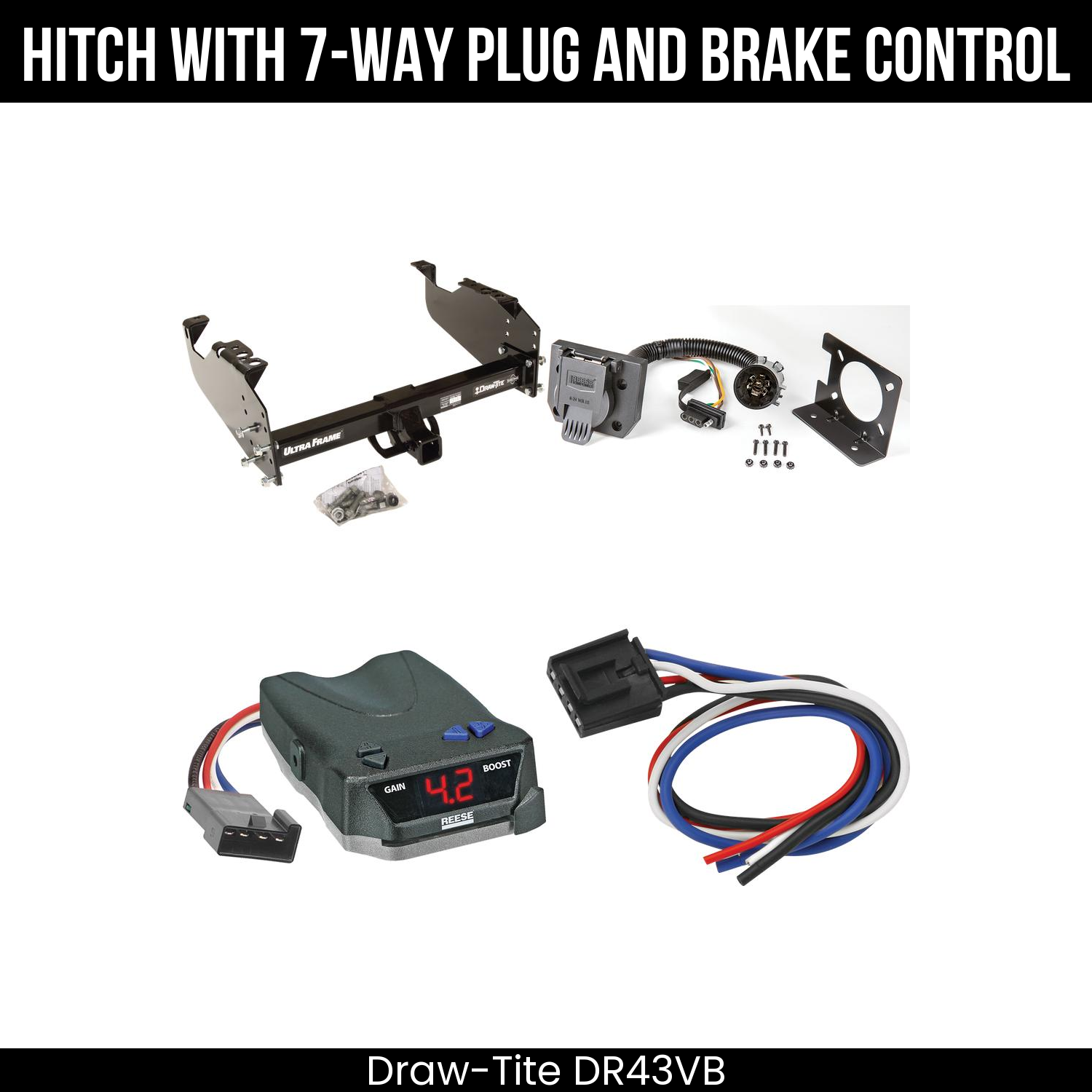 Trailer Hitch , 7-Way , Reese Brake EVN Control
